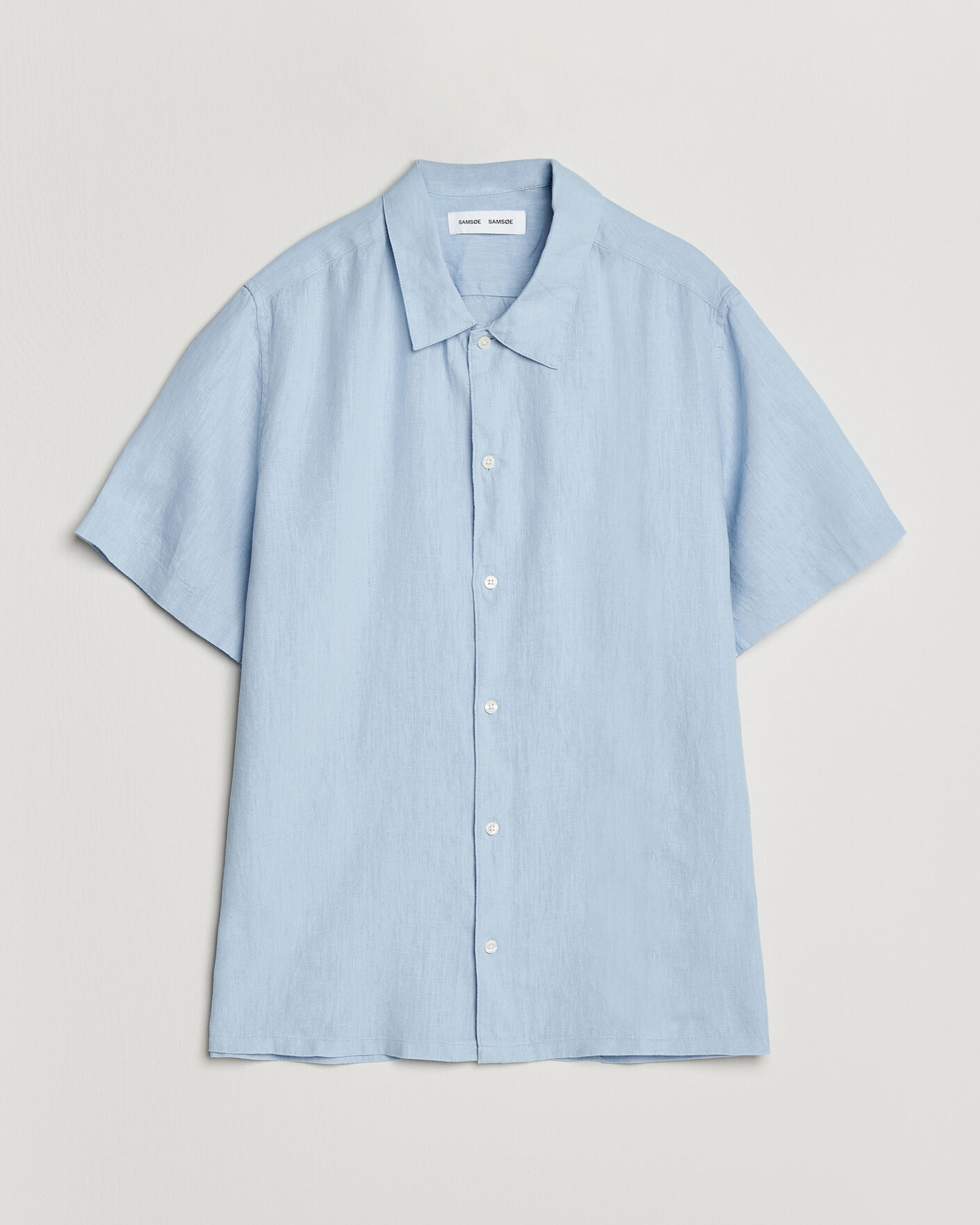 Herre | Skjorter | Samsøe Samsøe | Avan Linen Short Sleeve Shirt Windsurfer