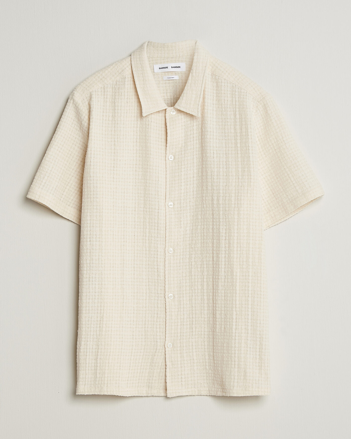 Herre | Skjorter | Samsøe Samsøe | Avan Structured Short Sleeve Shirt Clear Cream