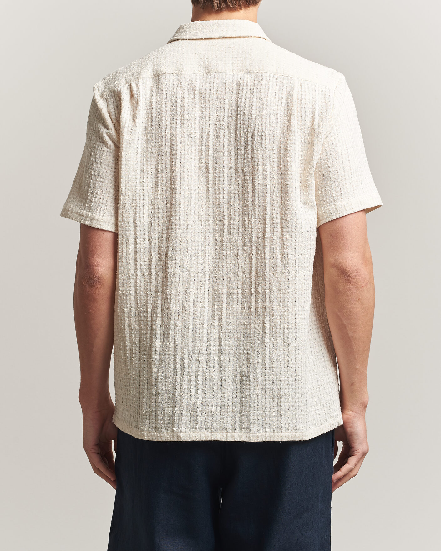 Herre | Skjorter | Samsøe Samsøe | Avan Structured Short Sleeve Shirt Clear Cream