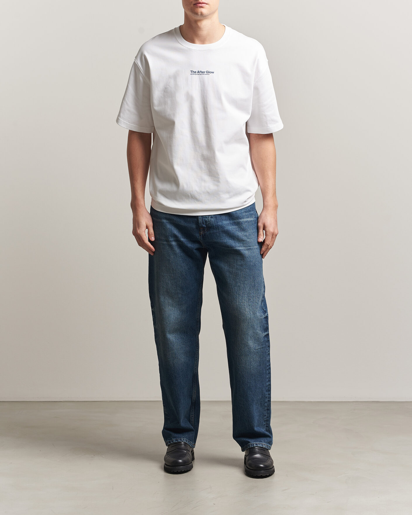 Herre | T-Shirts | Samsøe Samsøe | Uni Printed T-shirt White