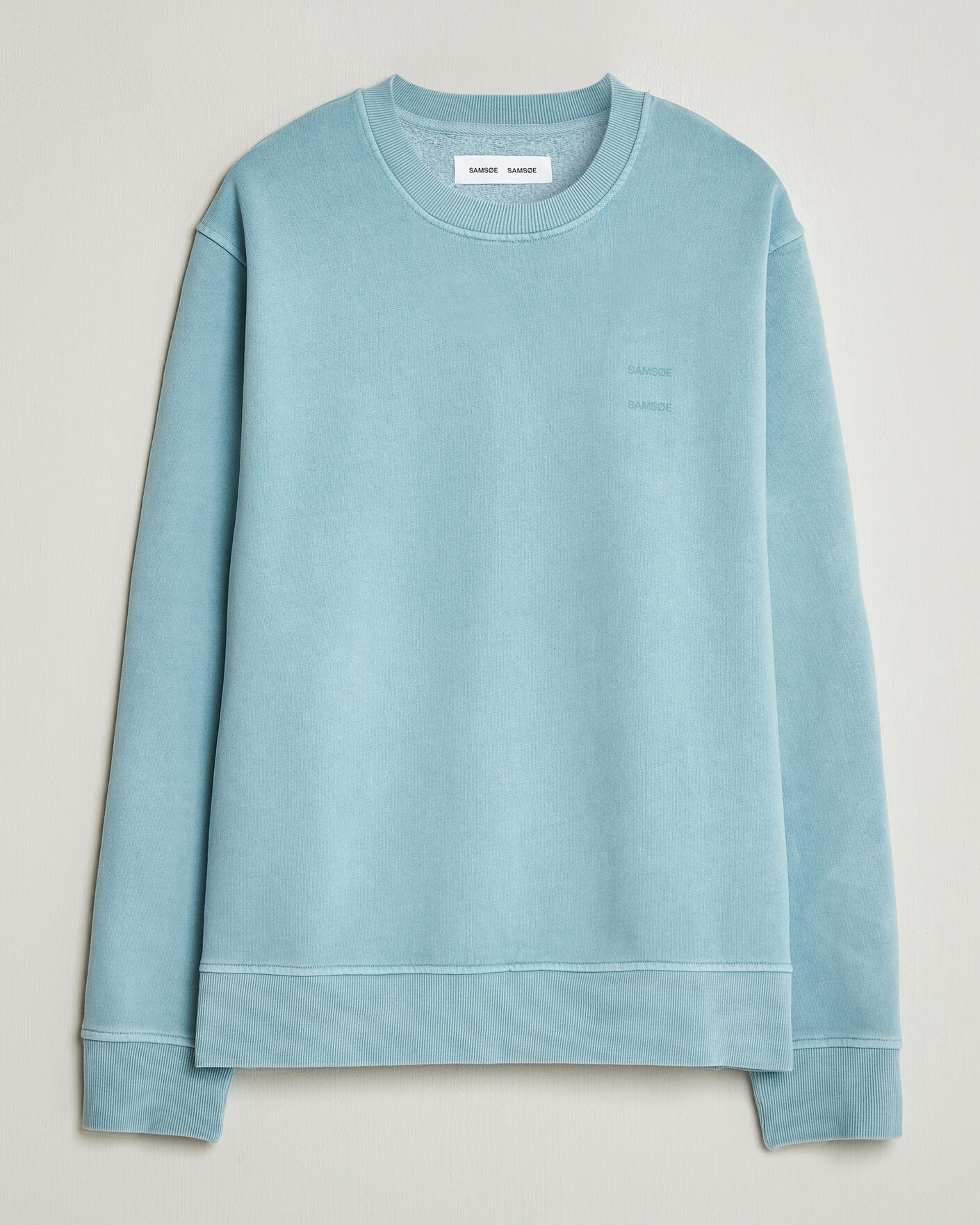 Herre | Trøjer | Samsøe Samsøe | Joel Organic Washed Cotton Sweatshirt Tourmaline