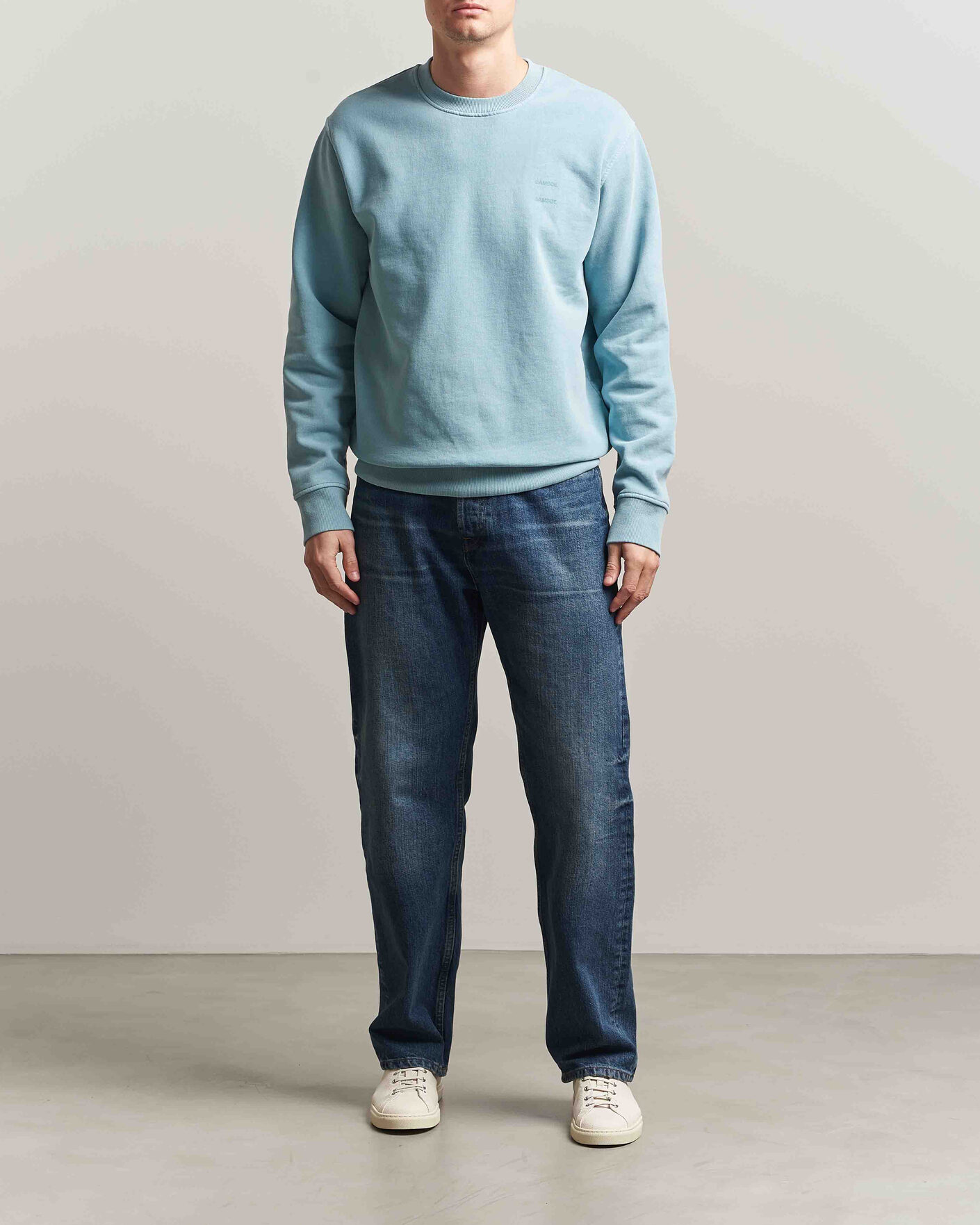 Herre | Trøjer | Samsøe Samsøe | Joel Organic Washed Cotton Sweatshirt Tourmaline