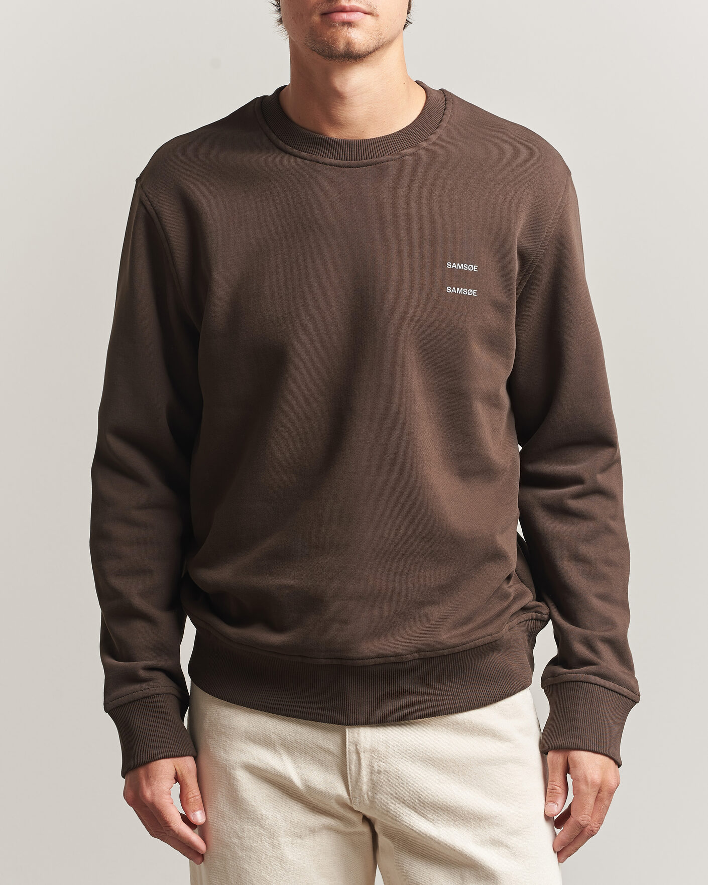 Herre | Trøjer | Samsøe Samsøe | Joel Organic Cotton Sweatshirt Turkish Coffee