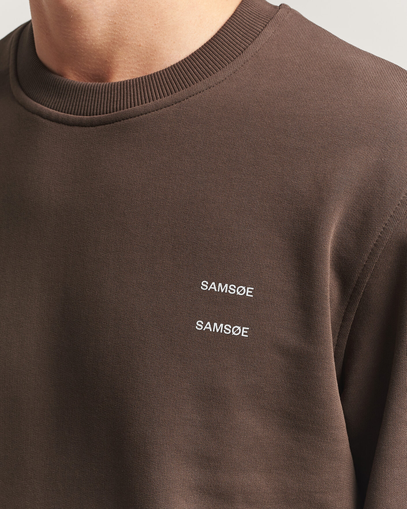 Herre | Trøjer | Samsøe Samsøe | Joel Organic Cotton Sweatshirt Turkish Coffee