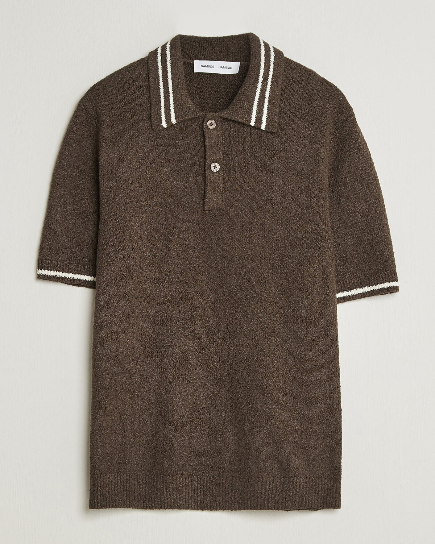 Herre | Polotrøjer | Samsøe Samsøe | Pedro Knitted Polo Turkish Coffee