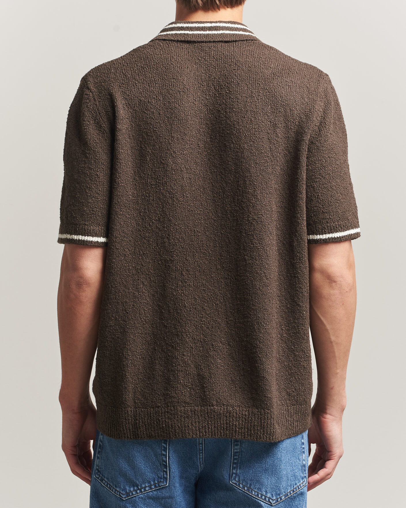 Herre | Polotrøjer | Samsøe Samsøe | Pedro Knitted Polo Turkish Coffee