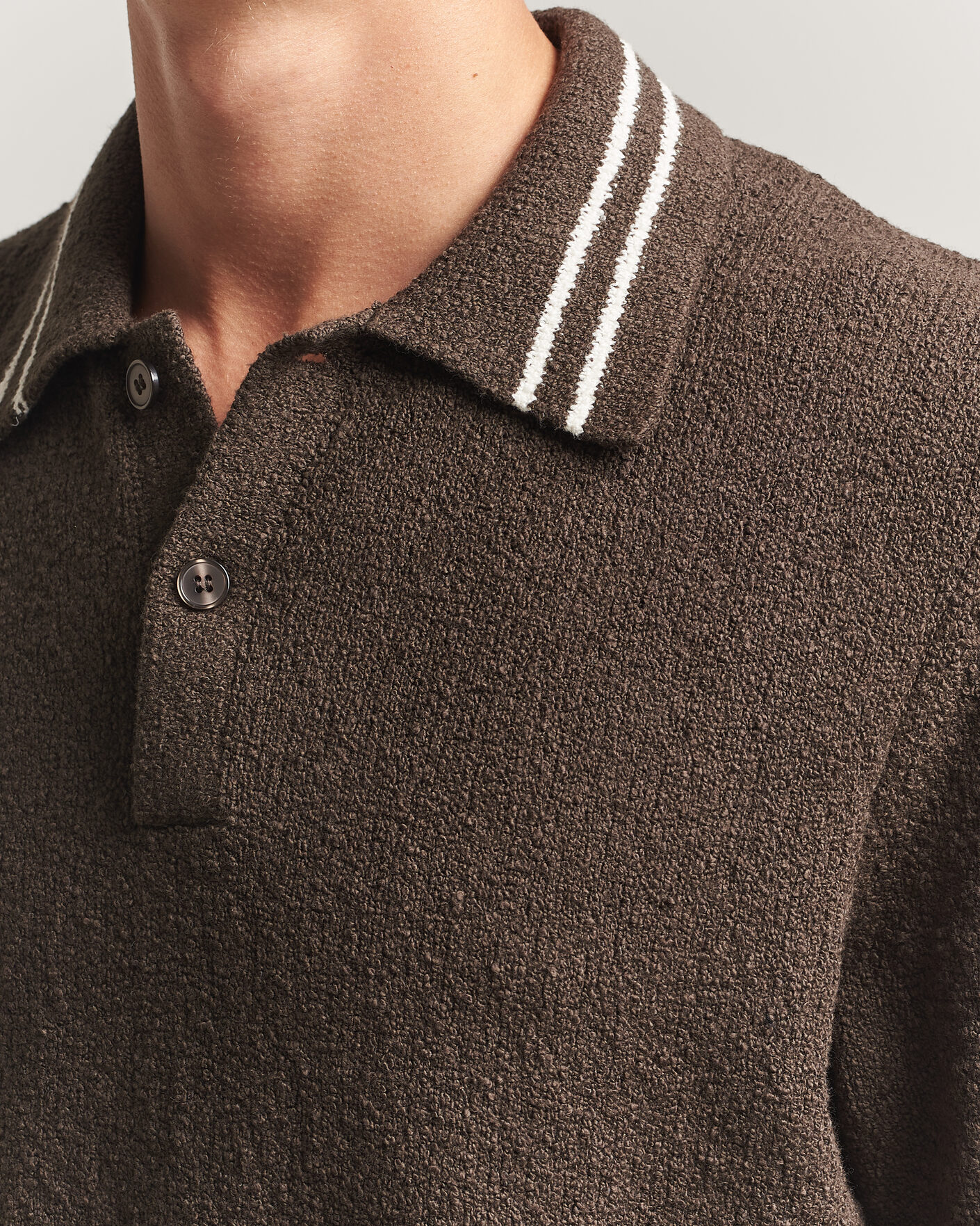 Herre | Polotrøjer | Samsøe Samsøe | Pedro Knitted Polo Turkish Coffee