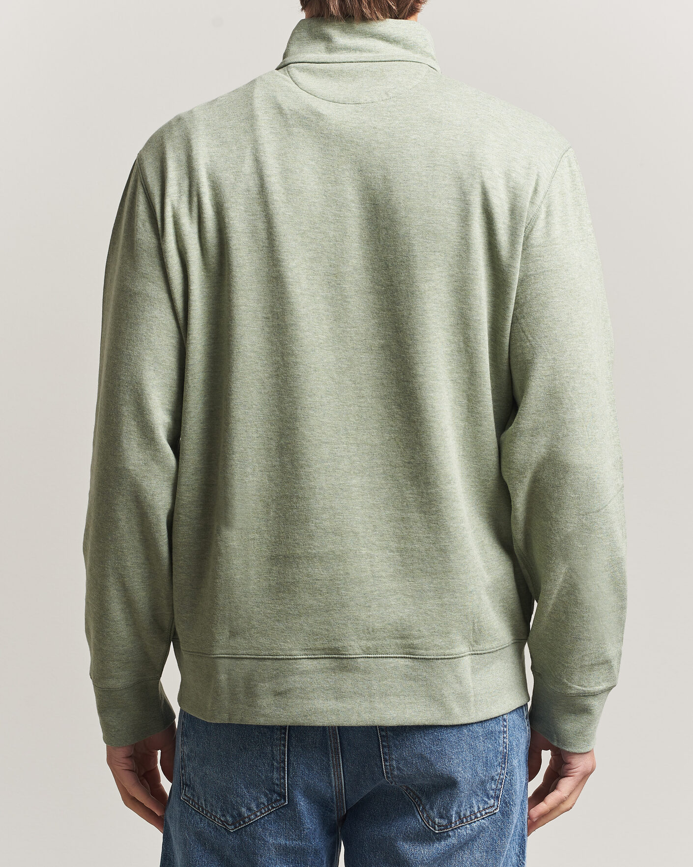 Herre | Trøjer | Polo Ralph Lauren | Double Knit Half Zip Greenery Heather
