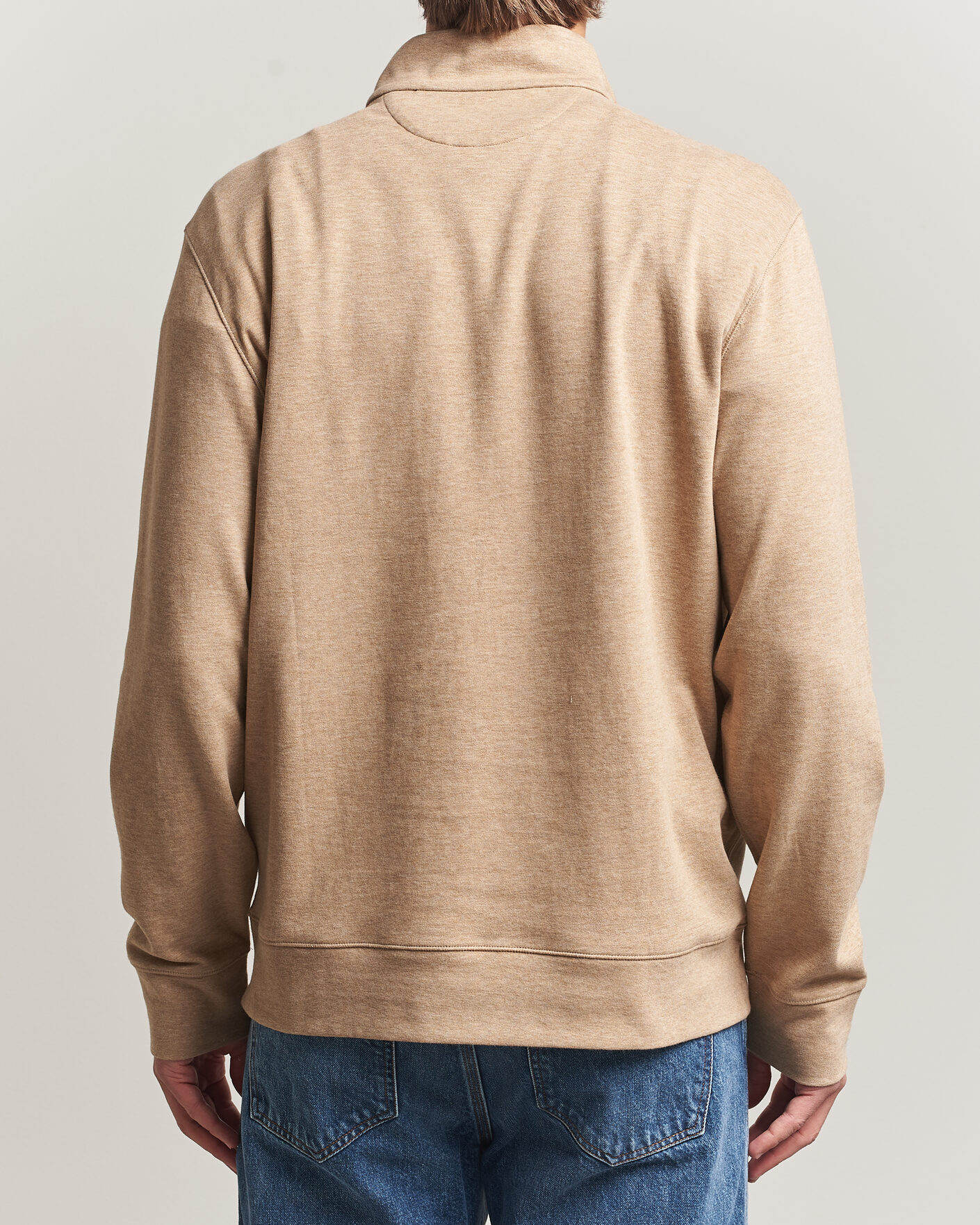 Herre | Trøjer | Polo Ralph Lauren | Double Knit Half Zip Warm Brown