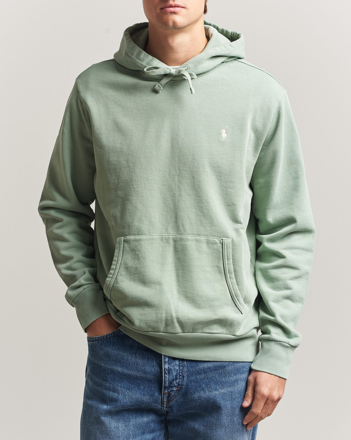 Herre | Trøjer | Polo Ralph Lauren | Loopback Terry Hood Light Green