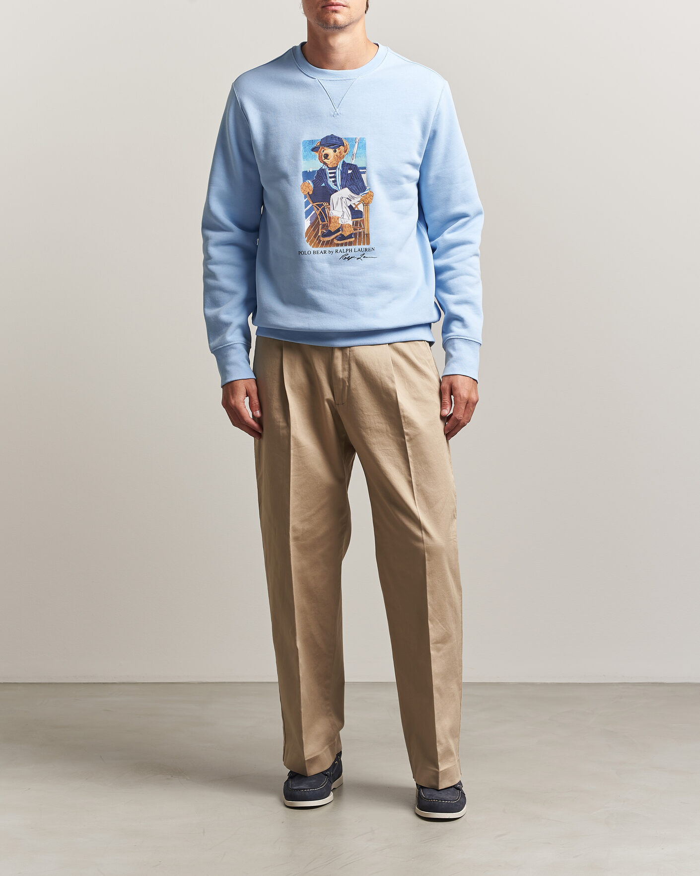 Herre | Trøjer | Polo Ralph Lauren | Newport Bear Sweatshirt Office Blue