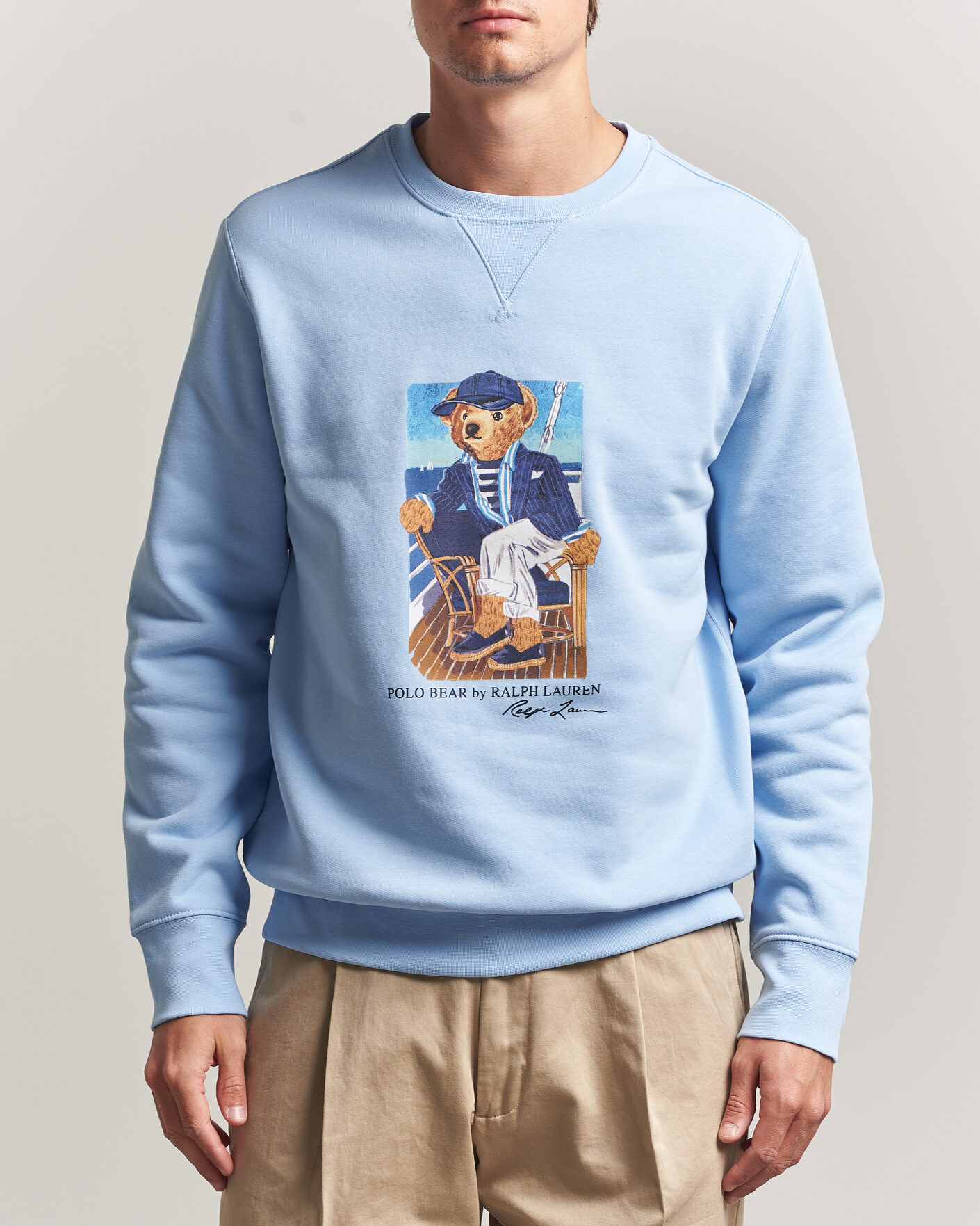 Herre | Trøjer | Polo Ralph Lauren | Newport Bear Sweatshirt Office Blue