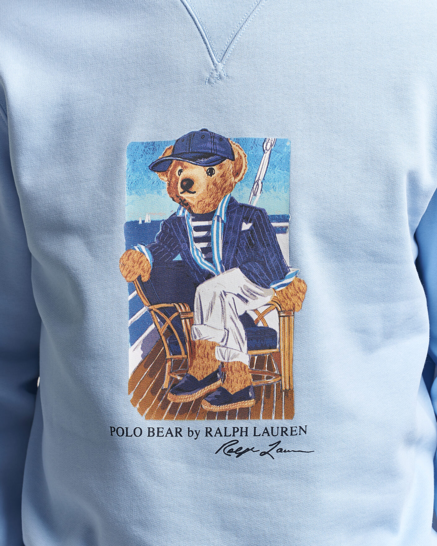 Herre | Trøjer | Polo Ralph Lauren | Newport Bear Sweatshirt Office Blue