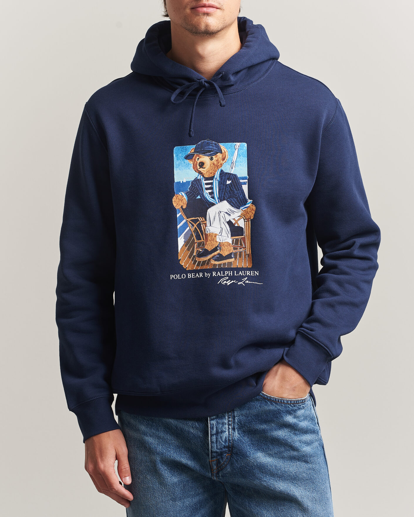 Herre | Trøjer | Polo Ralph Lauren | Newport Bear Hoodie Navy
