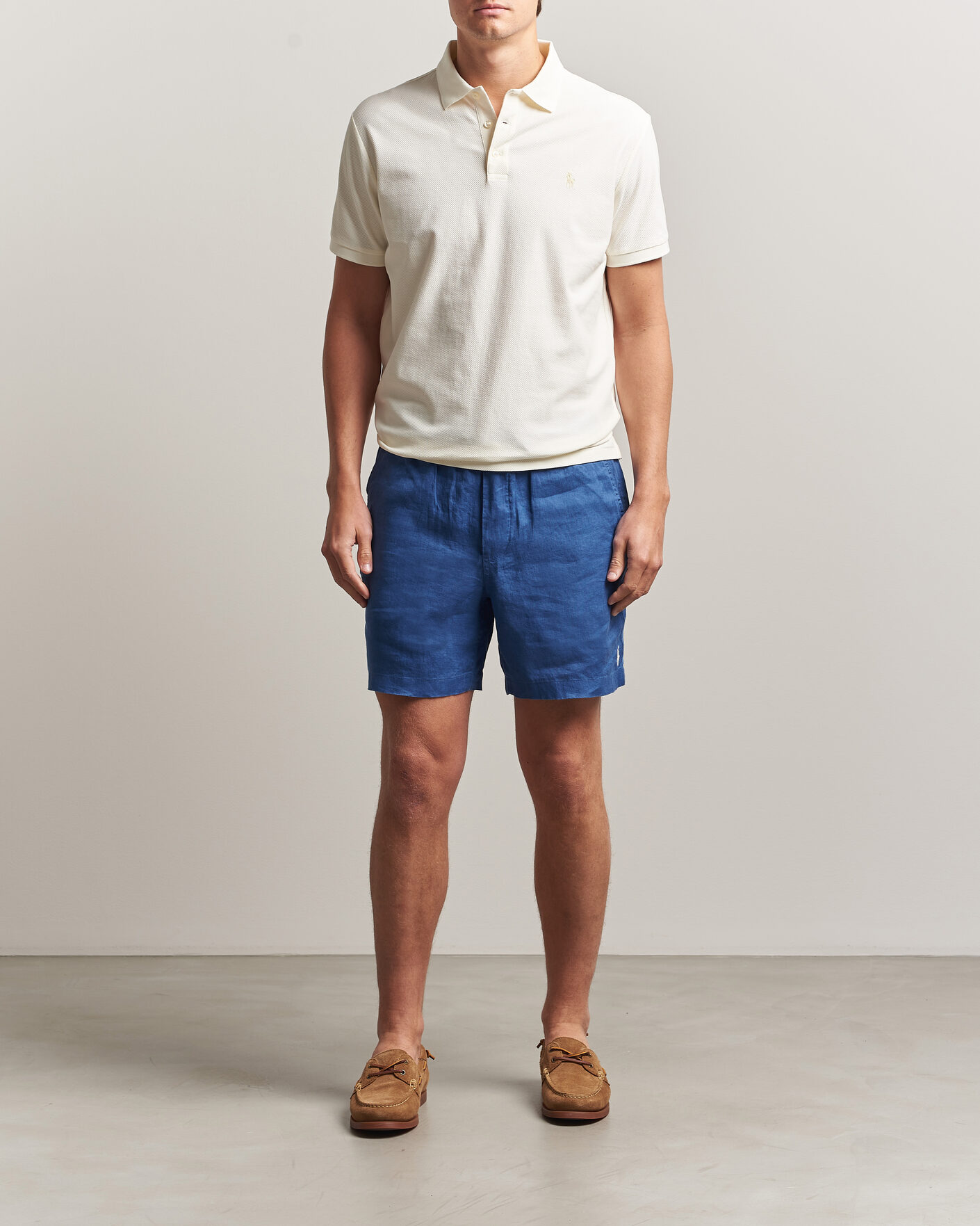 Herre | Polotrøjer | Polo Ralph Lauren | Honeycomb Texture Polo Pale Cream