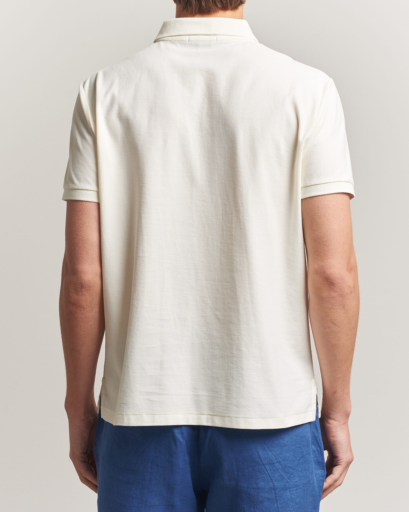 Herre | Polotrøjer | Polo Ralph Lauren | Honeycomb Texture Polo Pale Cream