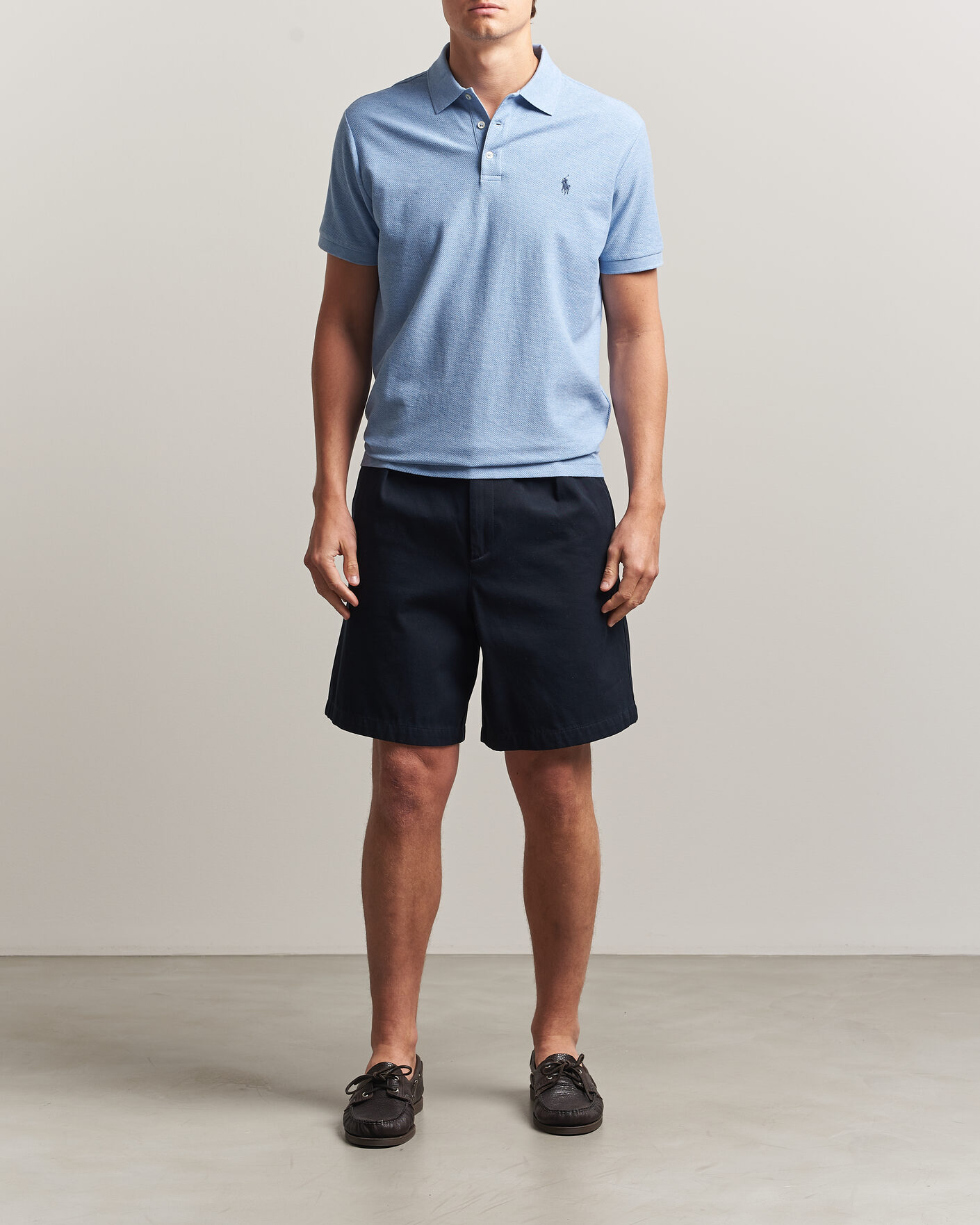 Herre | Polotrøjer | Polo Ralph Lauren | Honeycomb Texture Polo Isle Heather