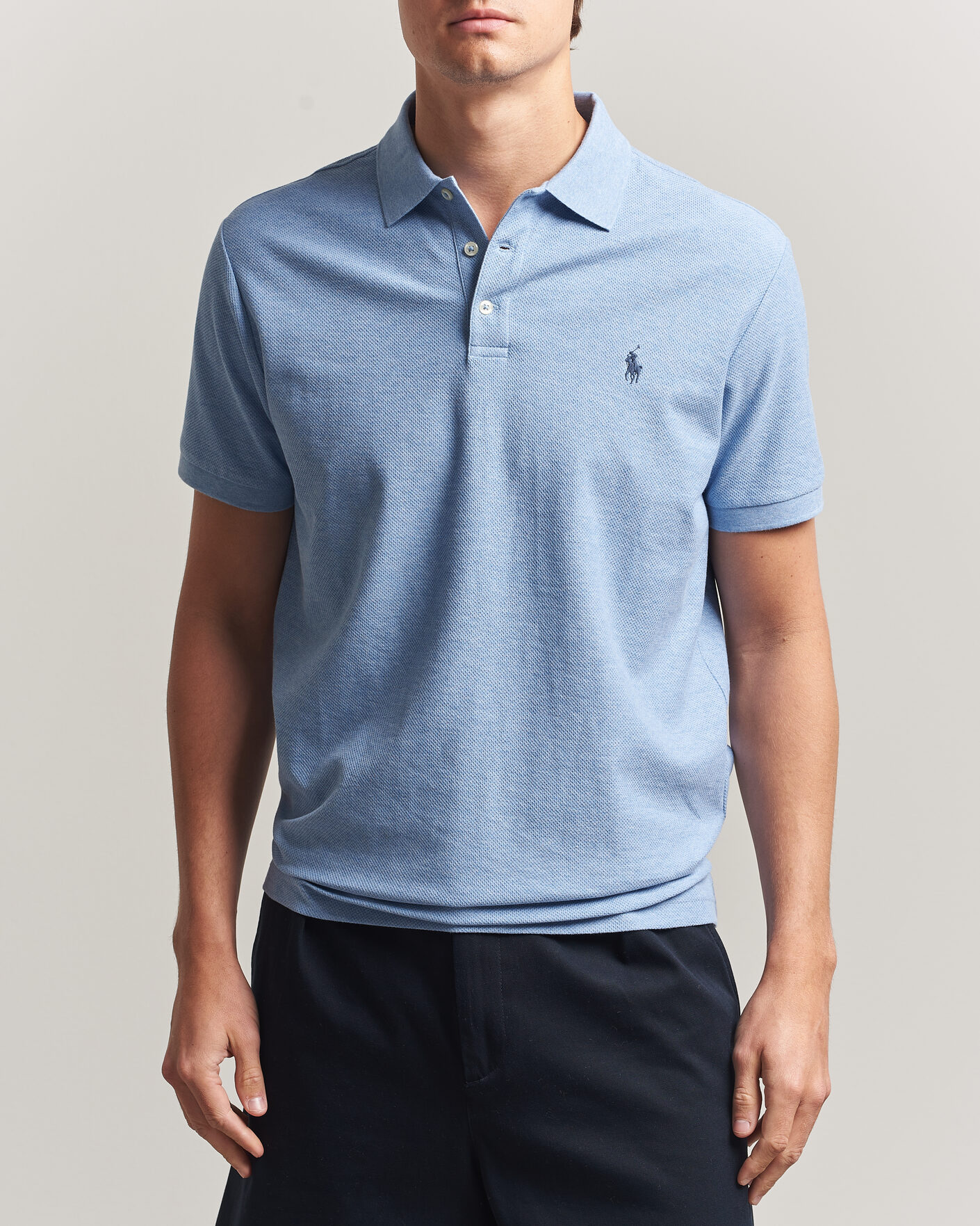 Herre | Polotrøjer | Polo Ralph Lauren | Honeycomb Texture Polo Isle Heather