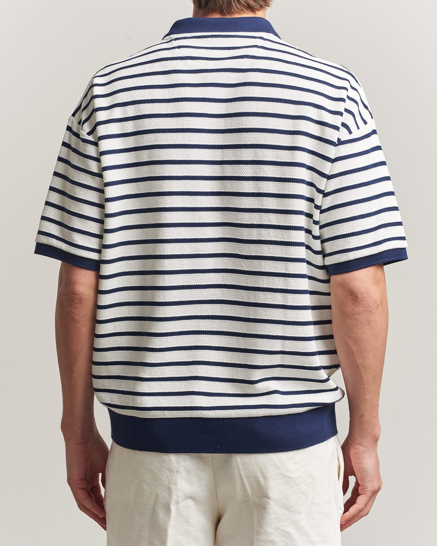 Herre | Polotrøjer | Polo Ralph Lauren | Jacquard Interlock Striped Polo Nevis/Newport Navy