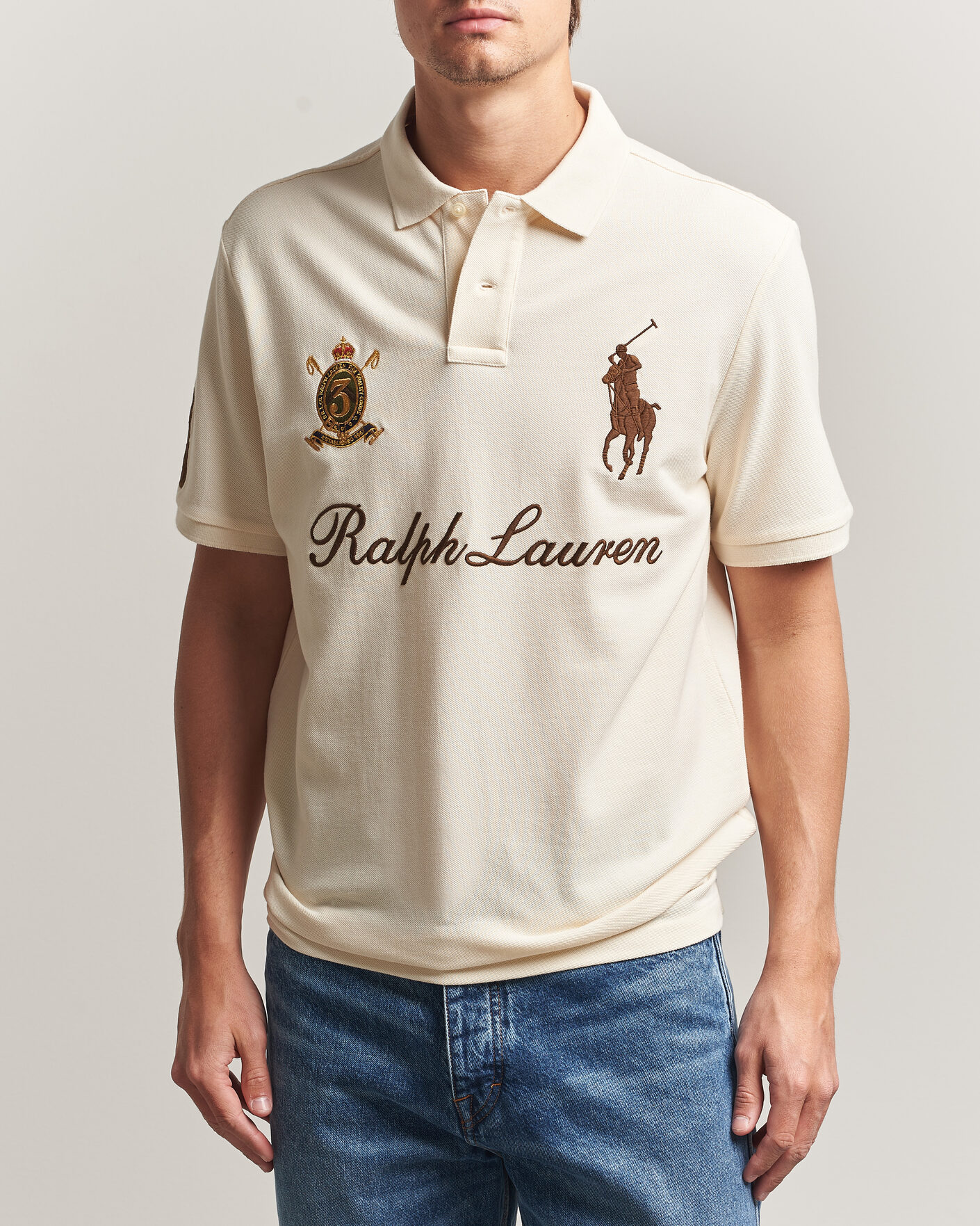 Herre | Polotrøjer | Polo Ralph Lauren | Classic Fit Team Polo Guide Cream