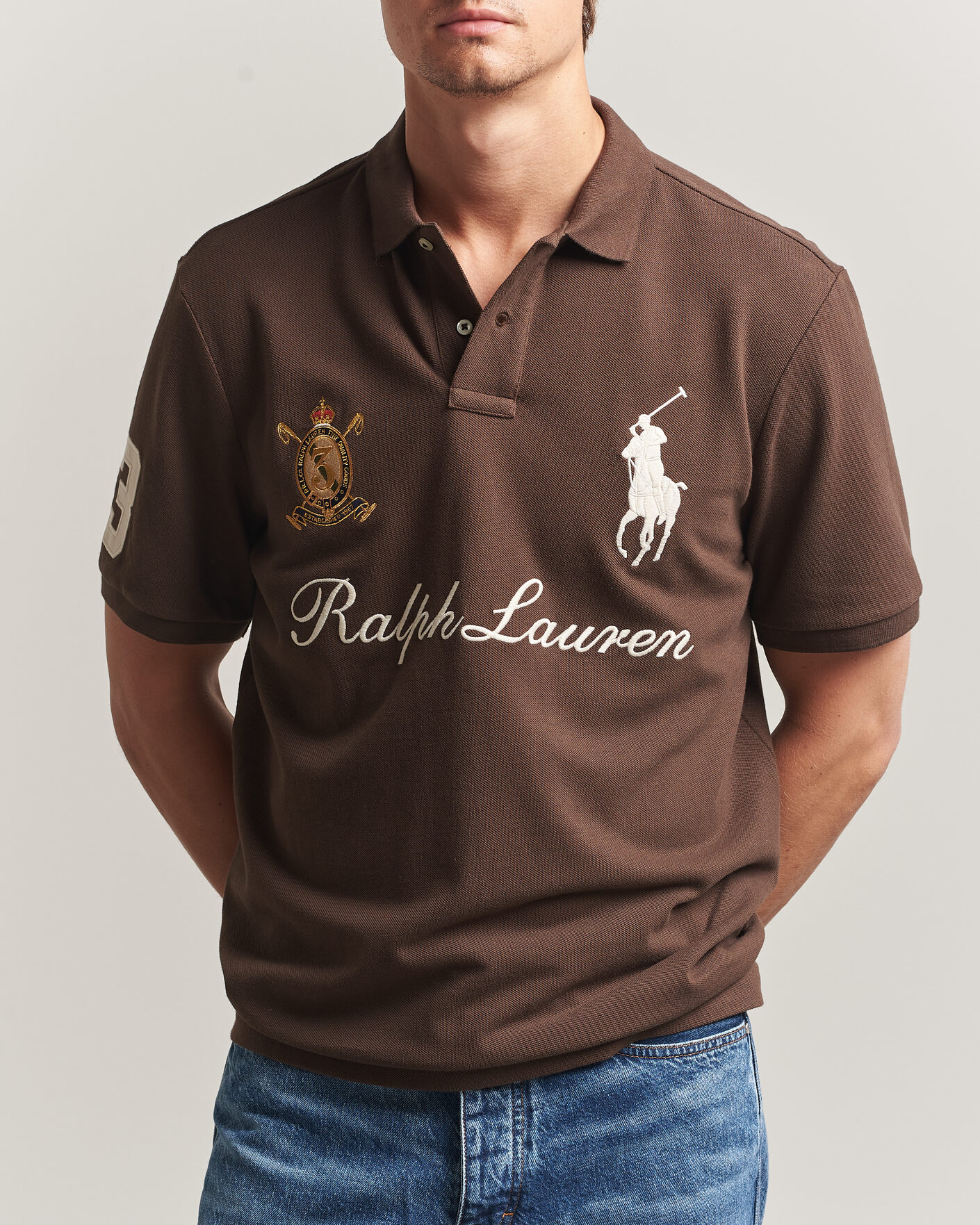 Herre | Polotrøjer | Polo Ralph Lauren | Classic Fit Team Polo Nutmeg Brown