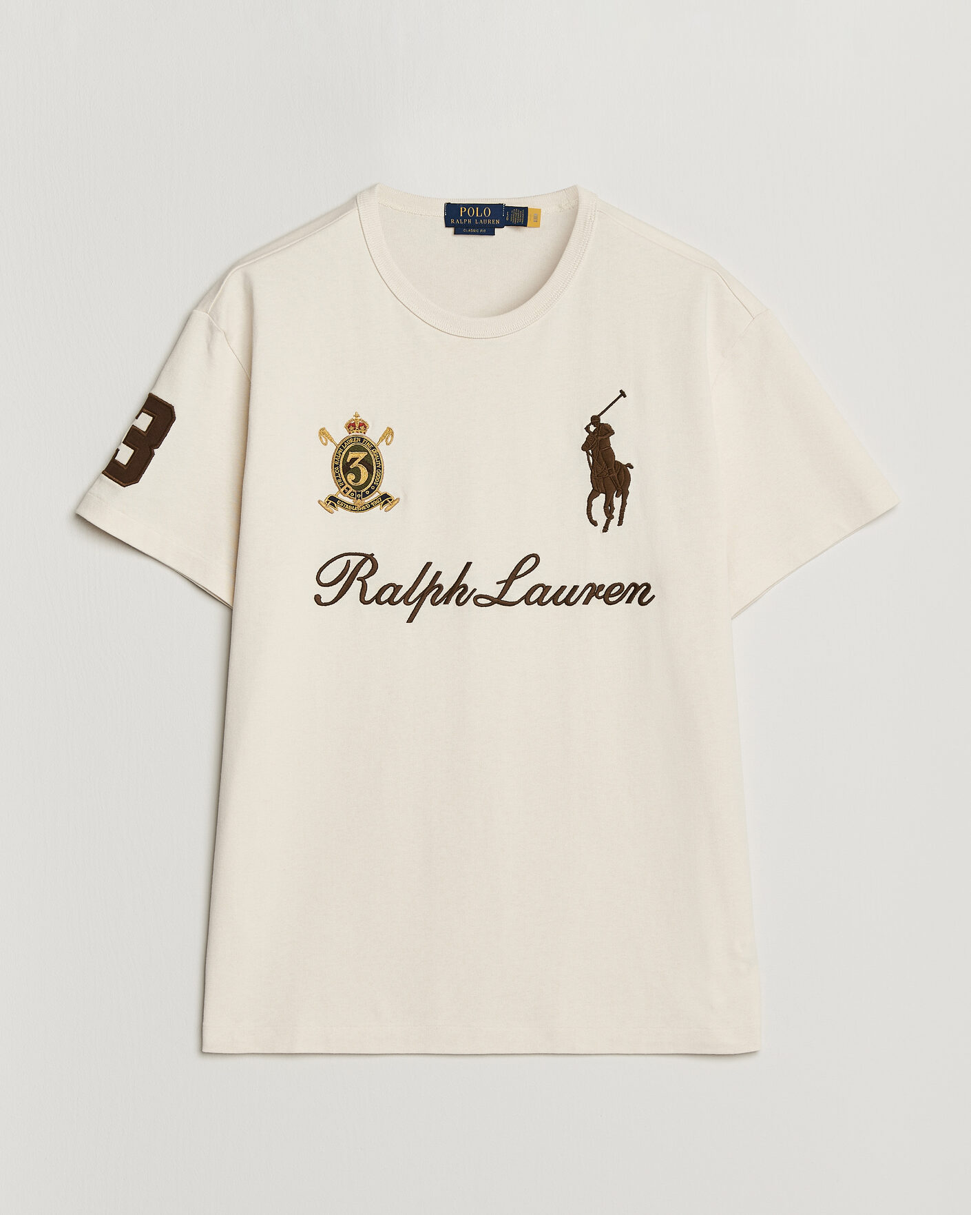 Herre | T-Shirts | Polo Ralph Lauren | Classic Fit Team T-shirt Guide Cream