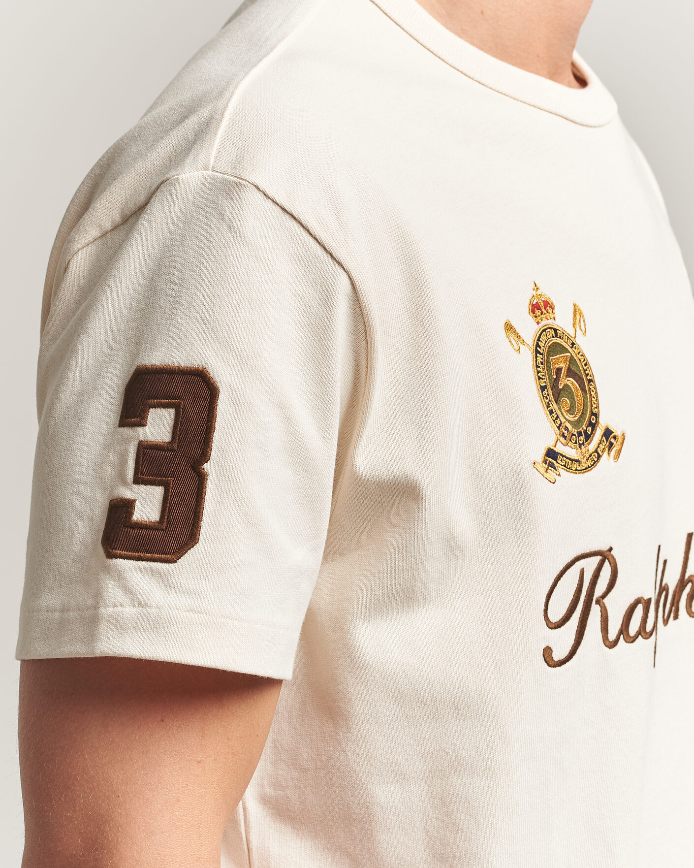 Herre | T-Shirts | Polo Ralph Lauren | Classic Fit Team T-shirt Guide Cream