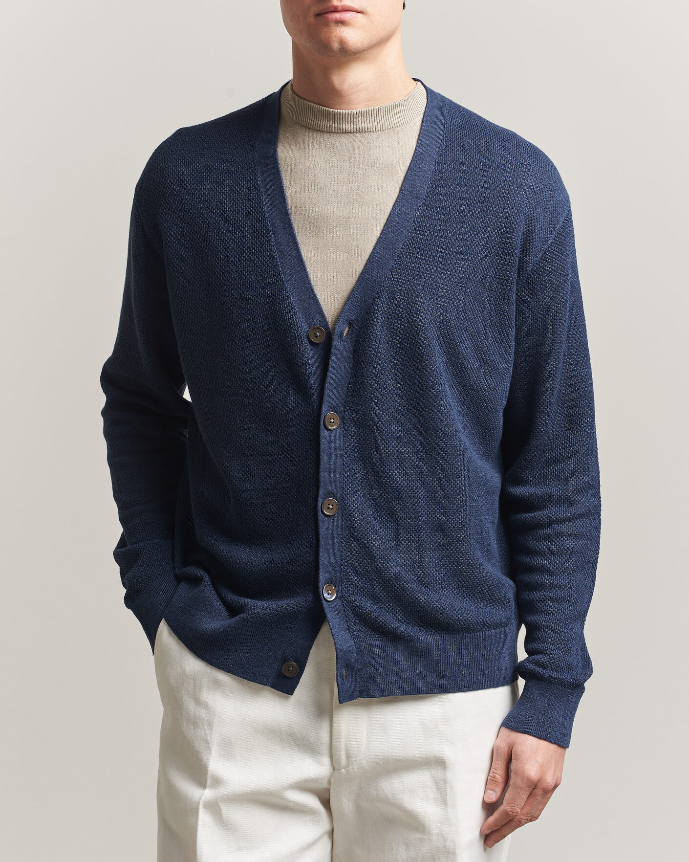 Herre | Trøjer | Polo Ralph Lauren | Linen Cardigan Newport Navy