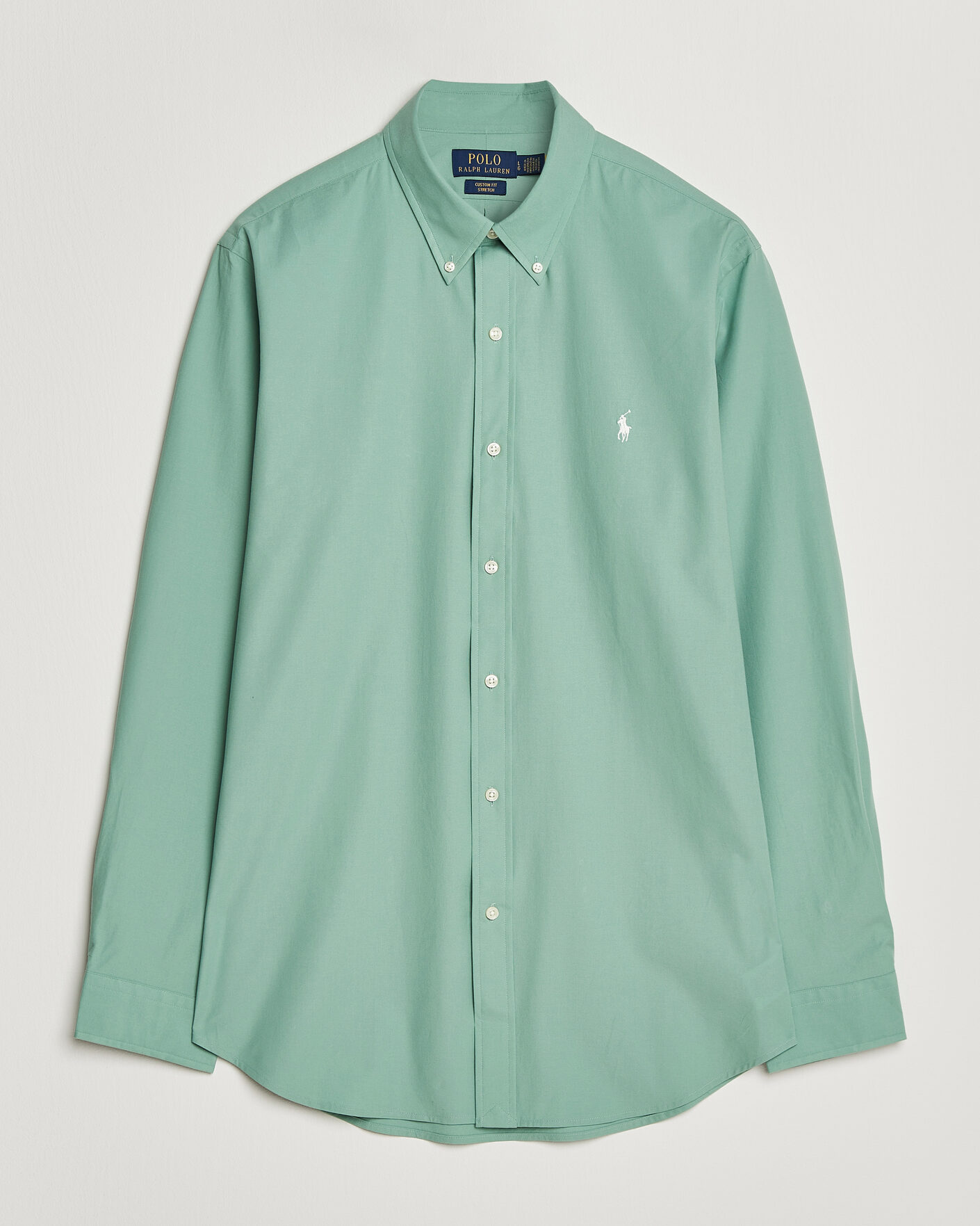 Herre | Skjorter | Polo Ralph Lauren | Custom Fit Poplin Shirt Faded Mint