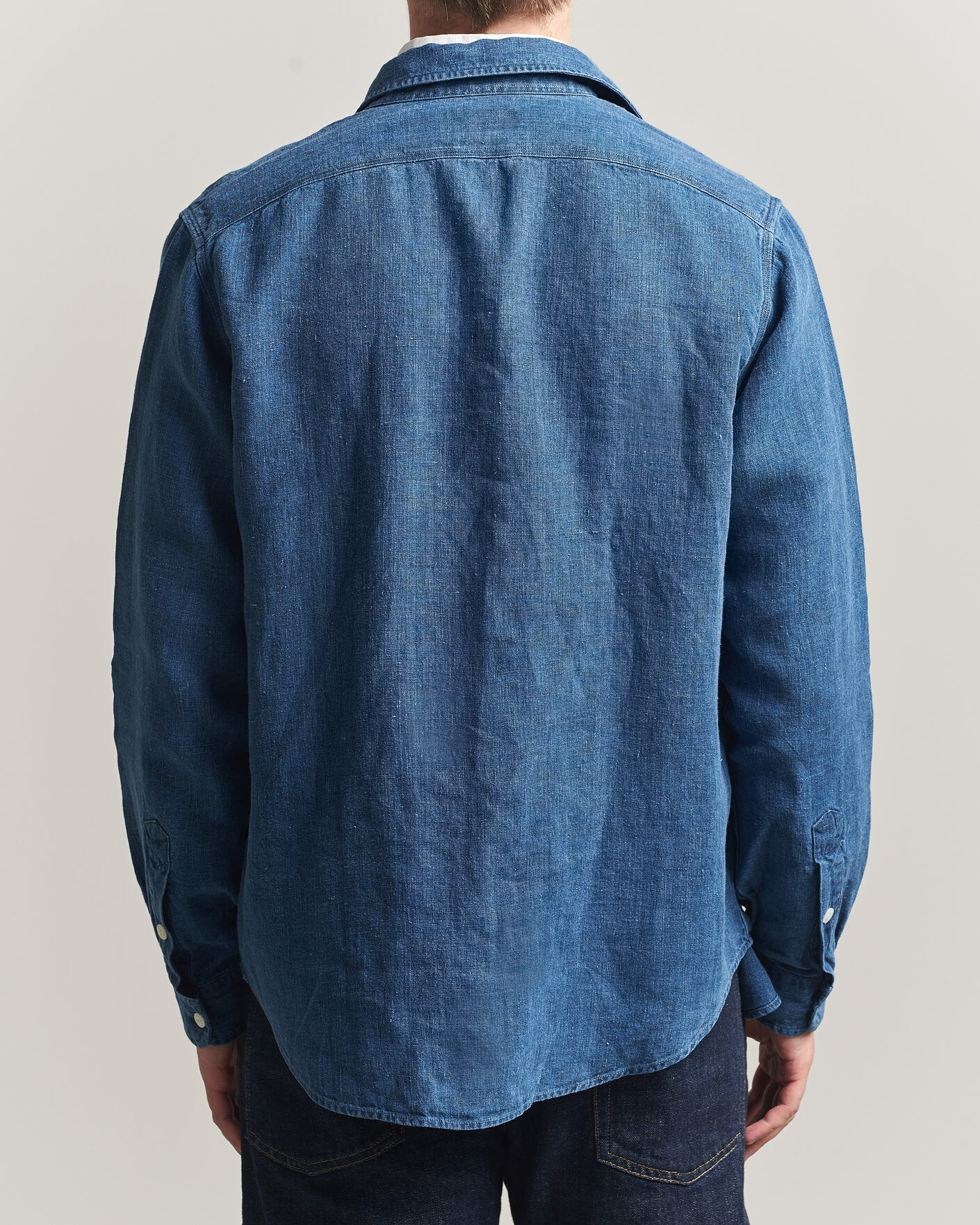 Herre | Skjorter | Polo Ralph Lauren | Indigo/Linen Western Shirt Medium Wash