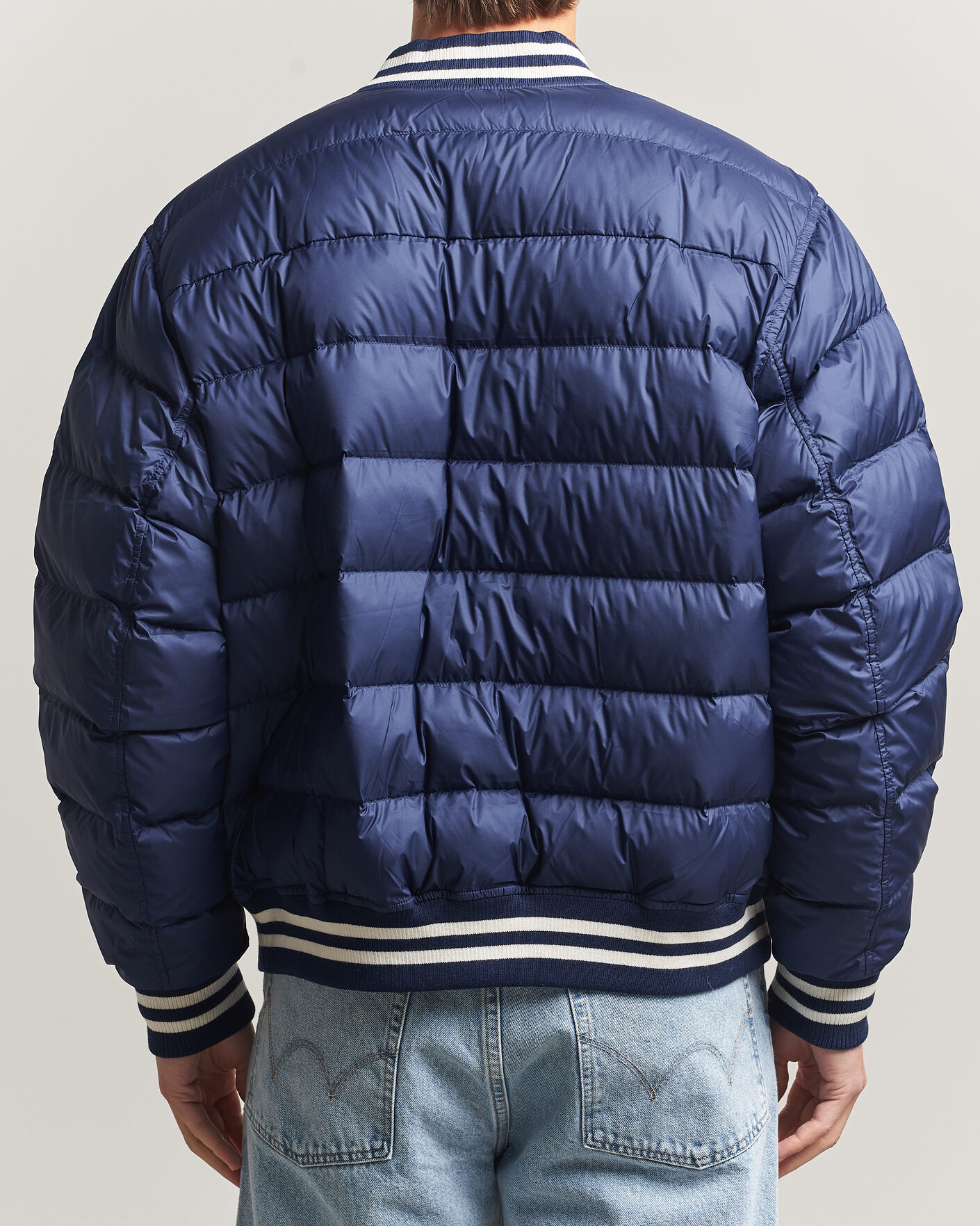 Herre | Jakker | Polo Ralph Lauren | Quilted Letterman Jacket Newport Navy