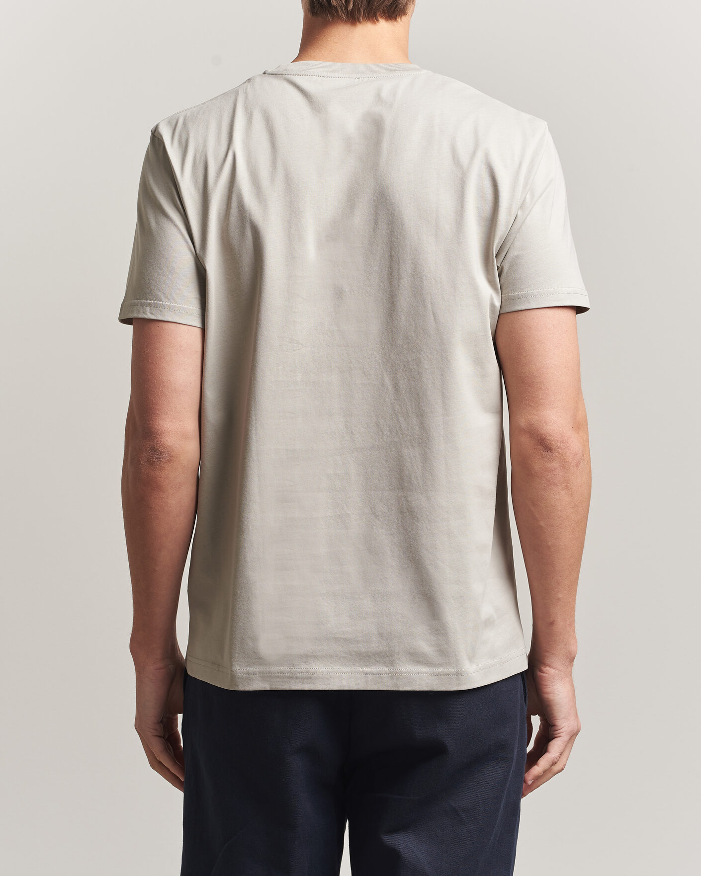 Herre | T-Shirts | Sunspel | Riviera Midweight T-Shirt Ash