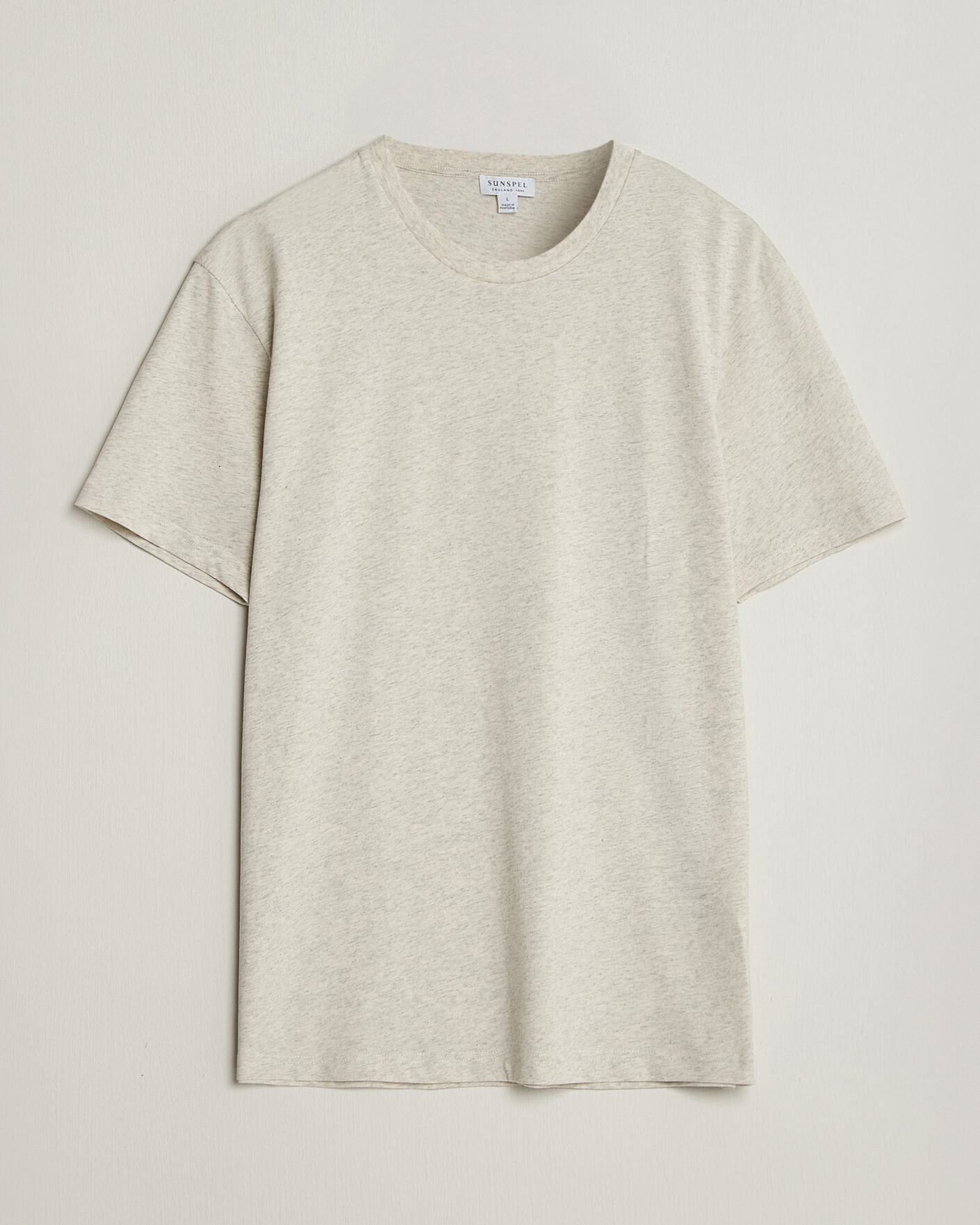 Herre | T-Shirts | Sunspel | Riviera Midweight T-Shirt Archive White