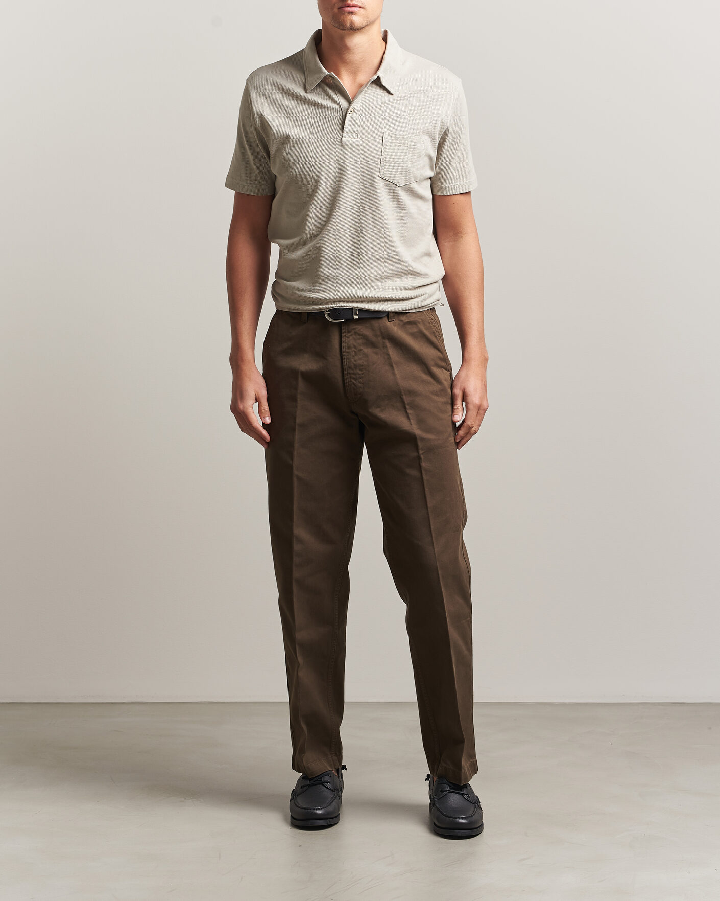 Herre | Polotrøjer | Sunspel | Riviera Polo Shirt Ash