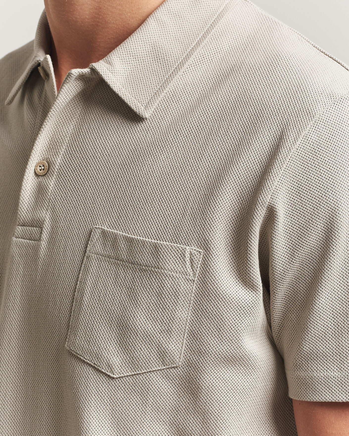 Herre | Polotrøjer | Sunspel | Riviera Polo Shirt Ash