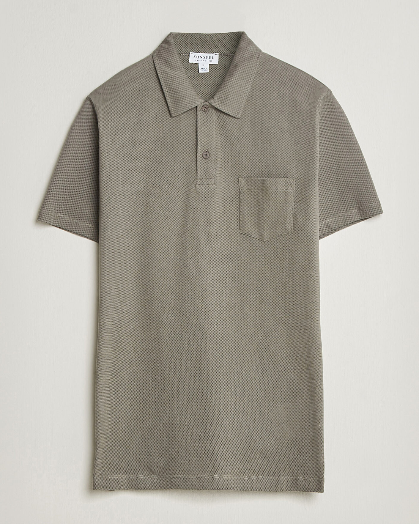 Herre | Polotrøjer | Sunspel | Riviera Polo Shirt Fossil Grey