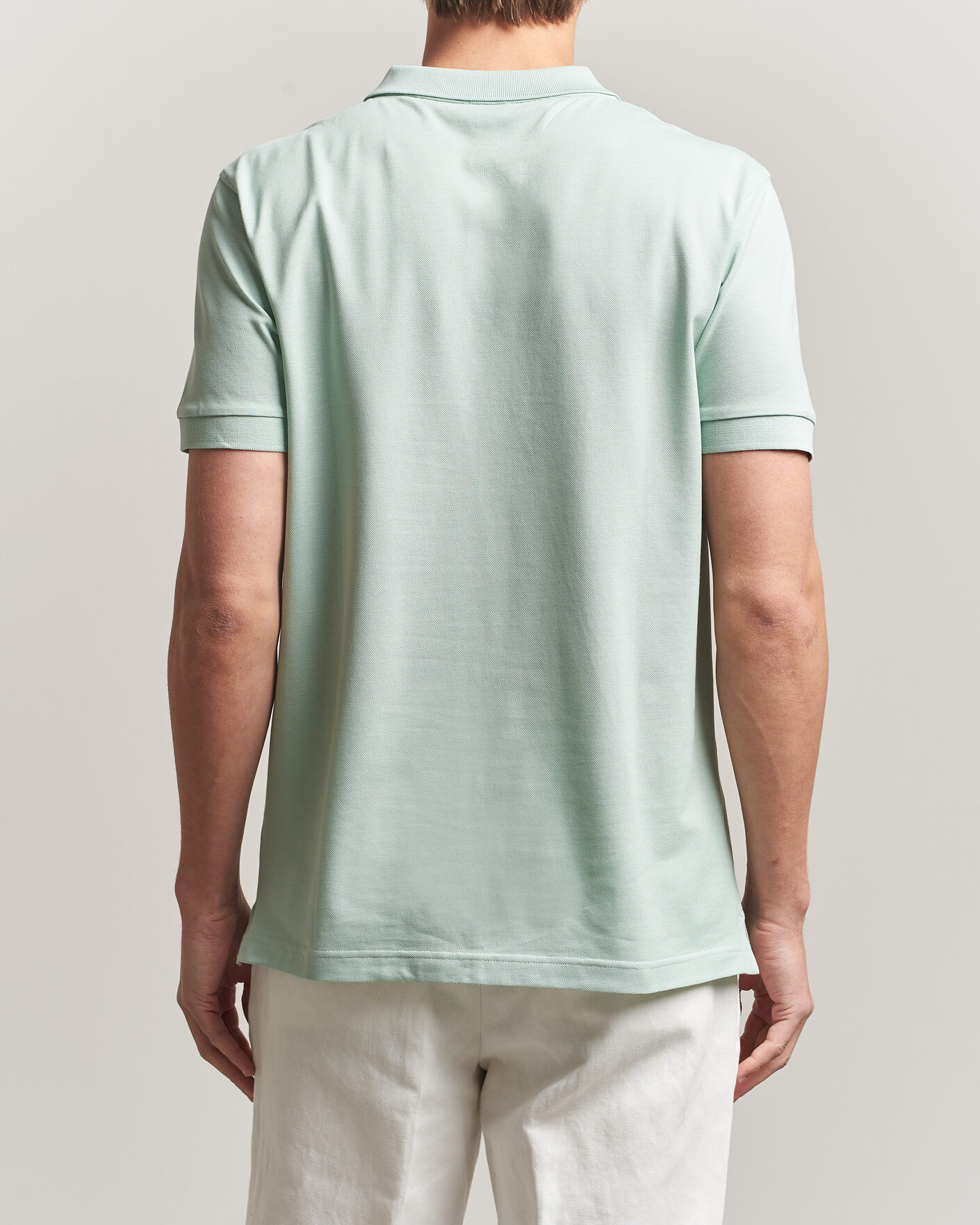 Herre | Polotrøjer | Sunspel | Short Sleeve Pique Polo Laurel Green