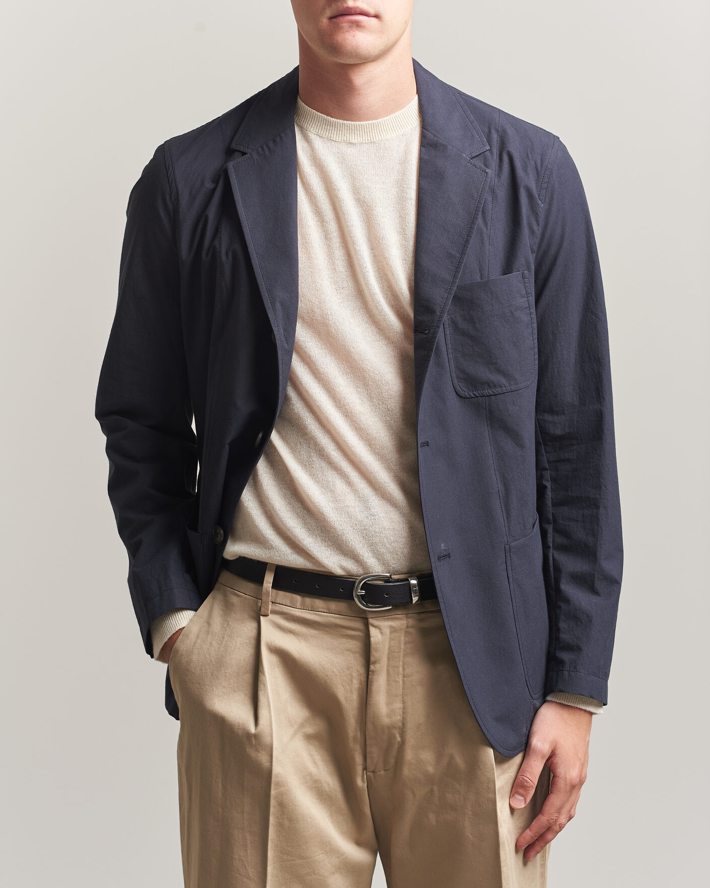 Herre | Blazere & jakker | Sunspel | Lightweight Poplin Jacket Blazer Navy
