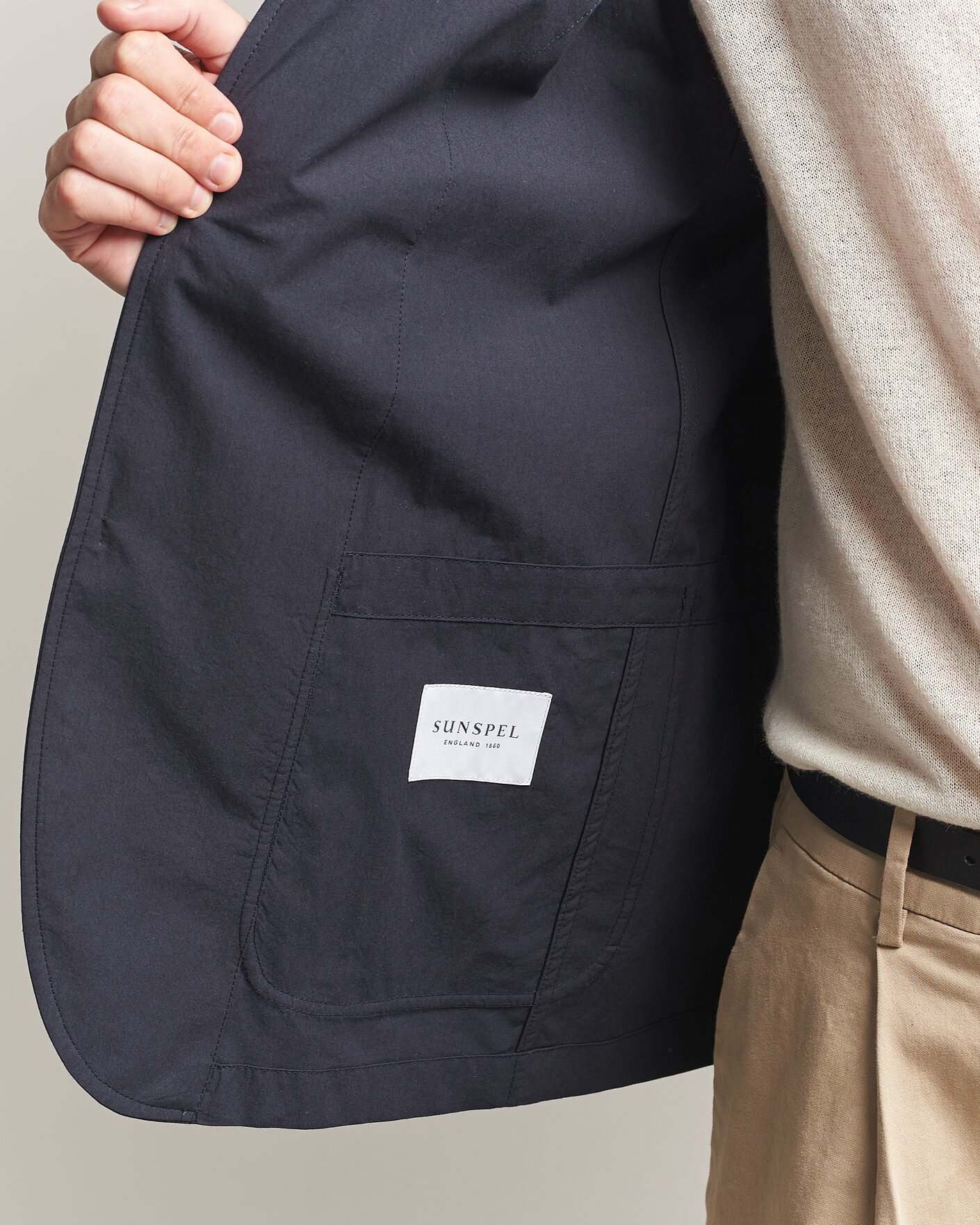 Herre | Blazere & jakker | Sunspel | Lightweight Poplin Jacket Blazer Navy