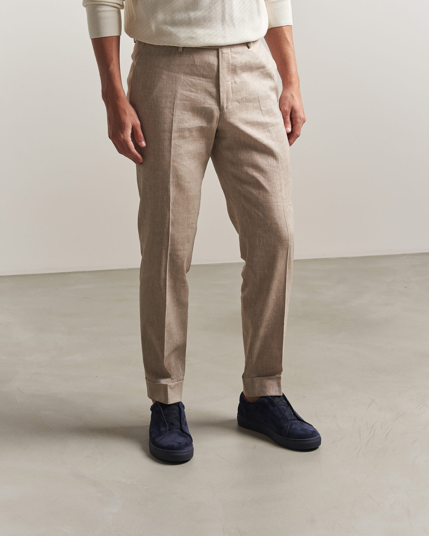 Herre | Sneakers | Myrqvist | Alnö Monochrome II Sneakers Midnight Blue Suede