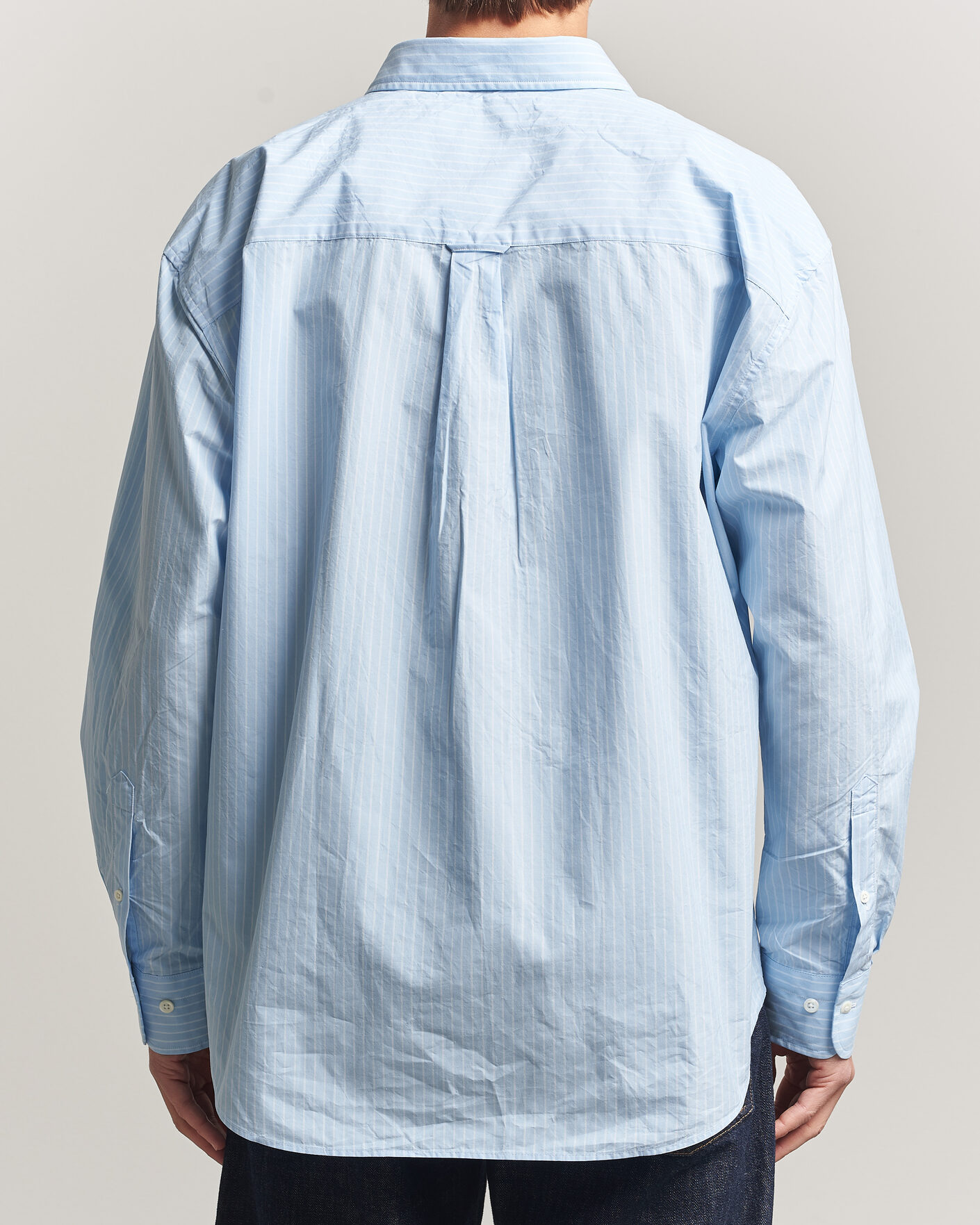 Herre | Skjorter | Sunflower | New Base Shirt Light Blue Stripe