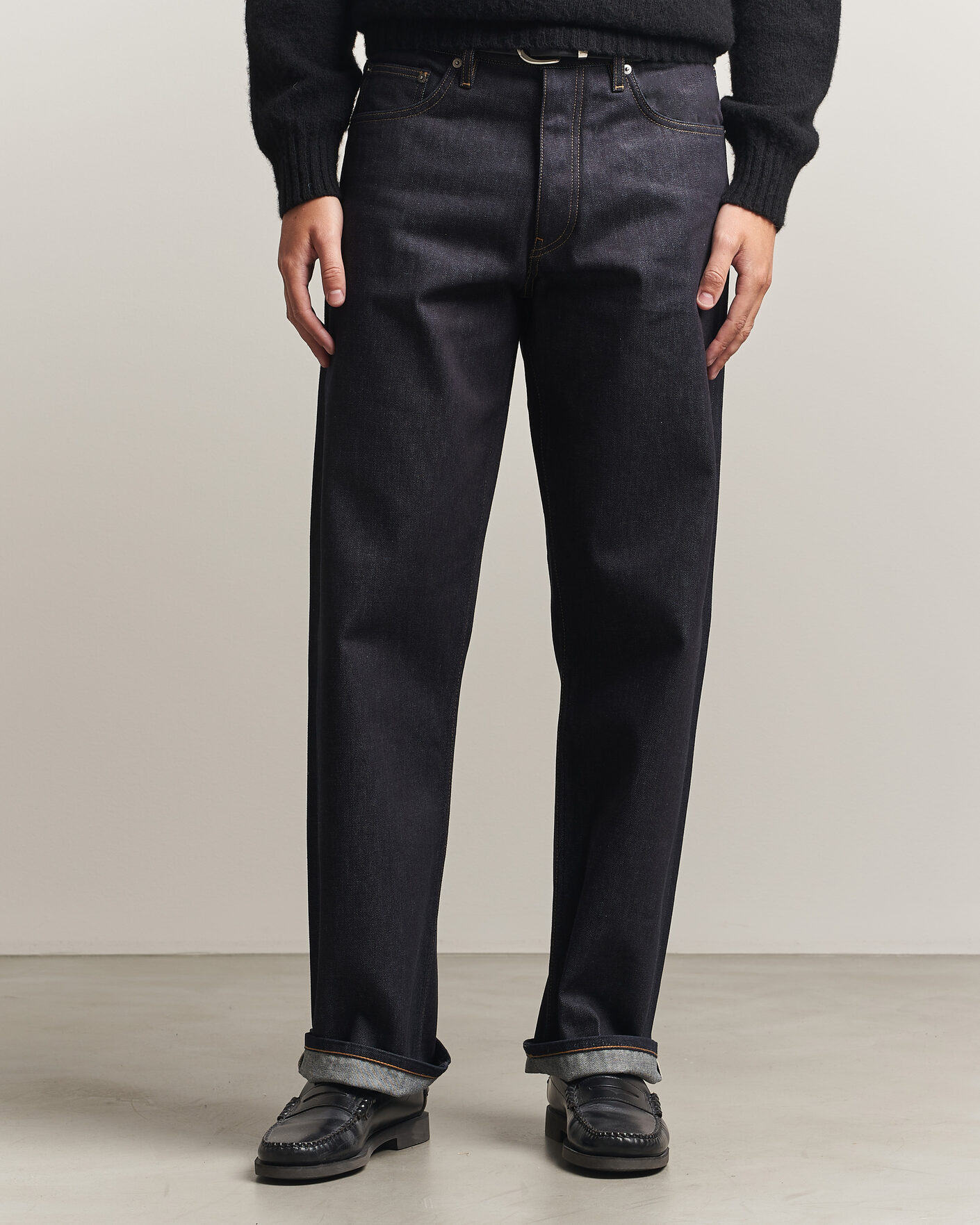 Herre | Bukser | Sunflower | Loose Selvedge Jeans Raw Indigo