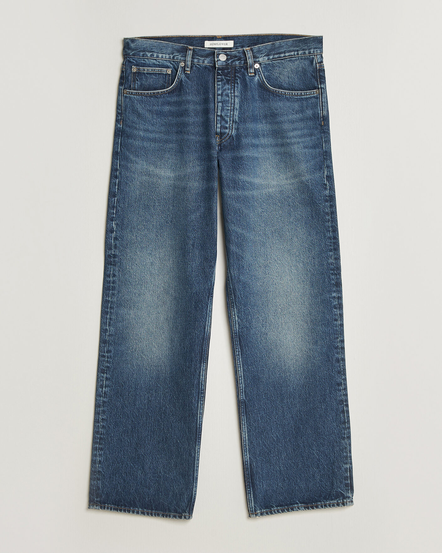 Herre | Bukser | Sunflower | Loose Jeans Dark Blue Worn