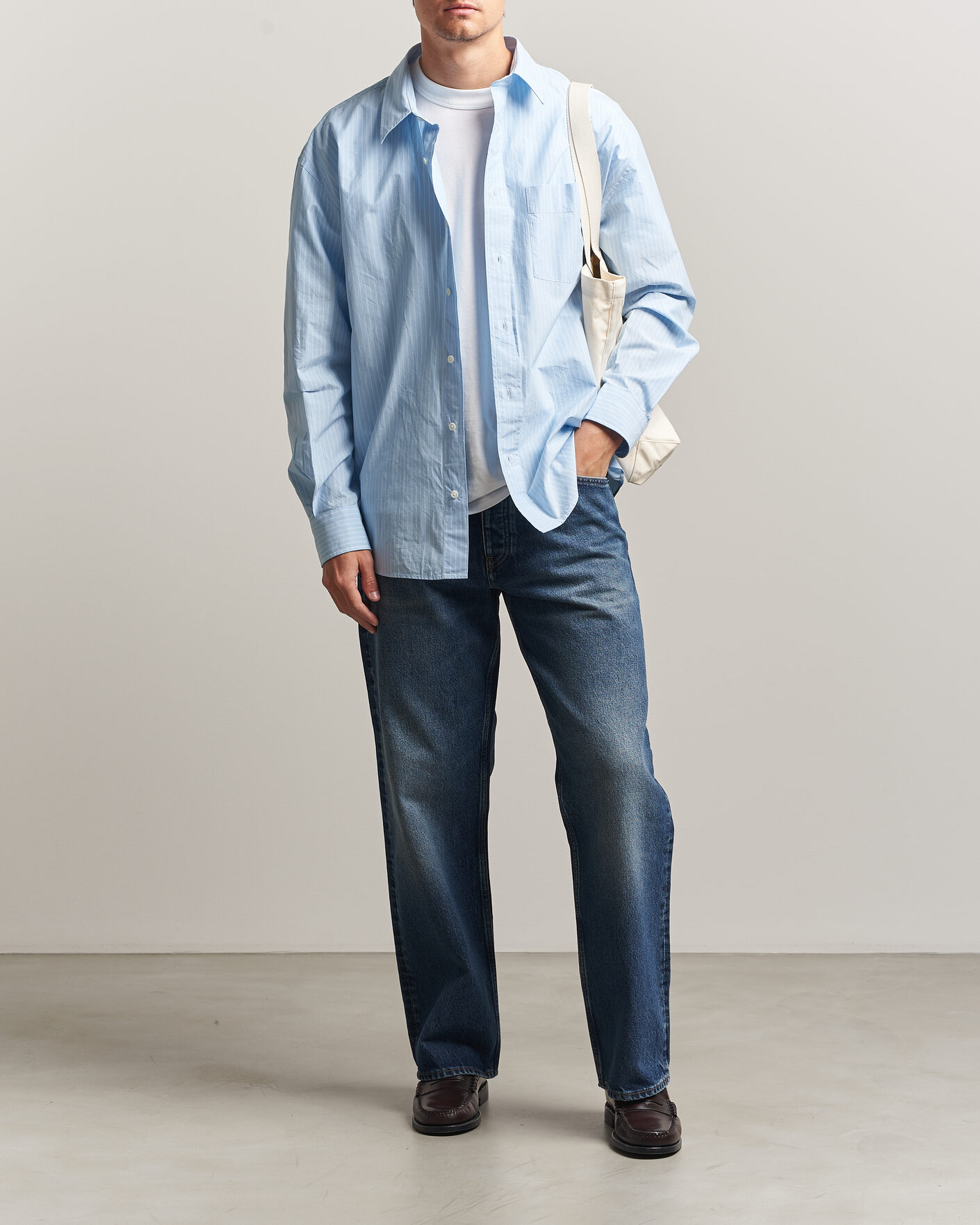 Herre | Bukser | Sunflower | Loose Jeans Dark Blue Worn