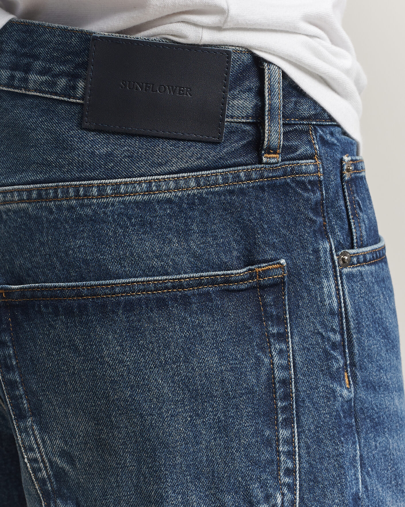 Herre | Bukser | Sunflower | Loose Jeans Dark Blue Worn