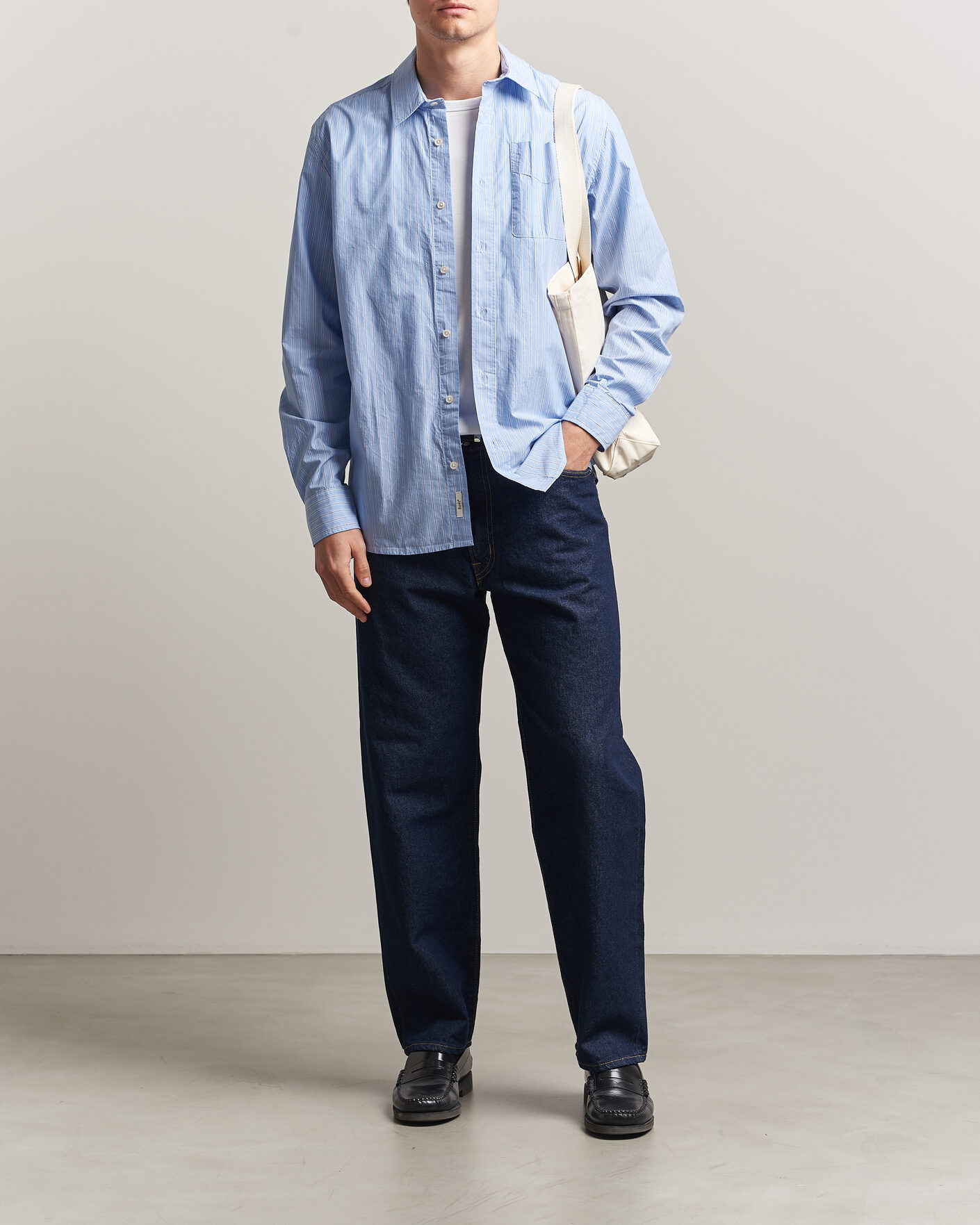 Herre | Skjorter | Forét | Maple Regular Fit Poplin Shirt Light Blue