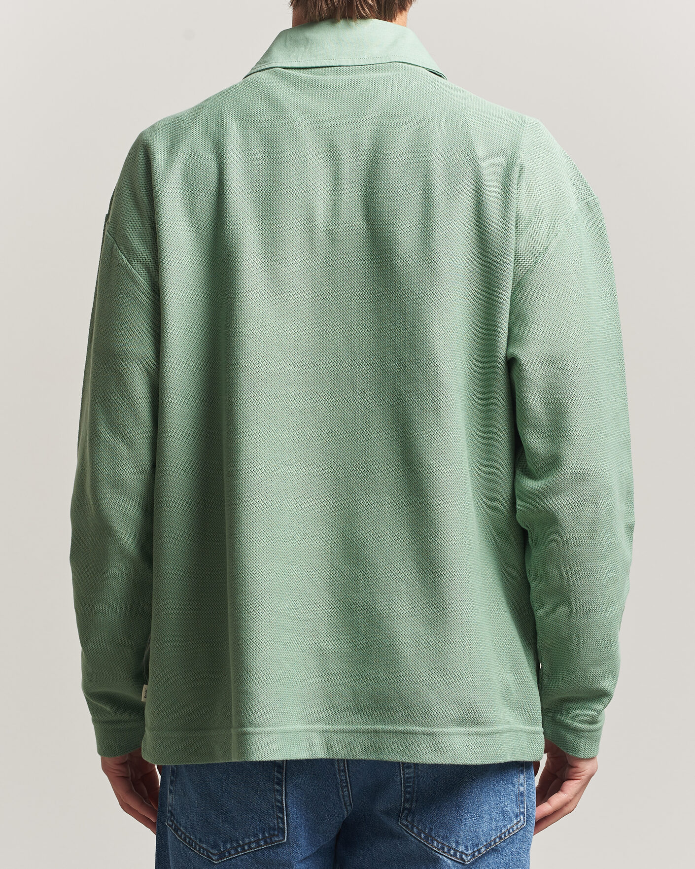 Herre | Polotrøjer | Forét | Herb Textured Knit Polo Green Oxide
