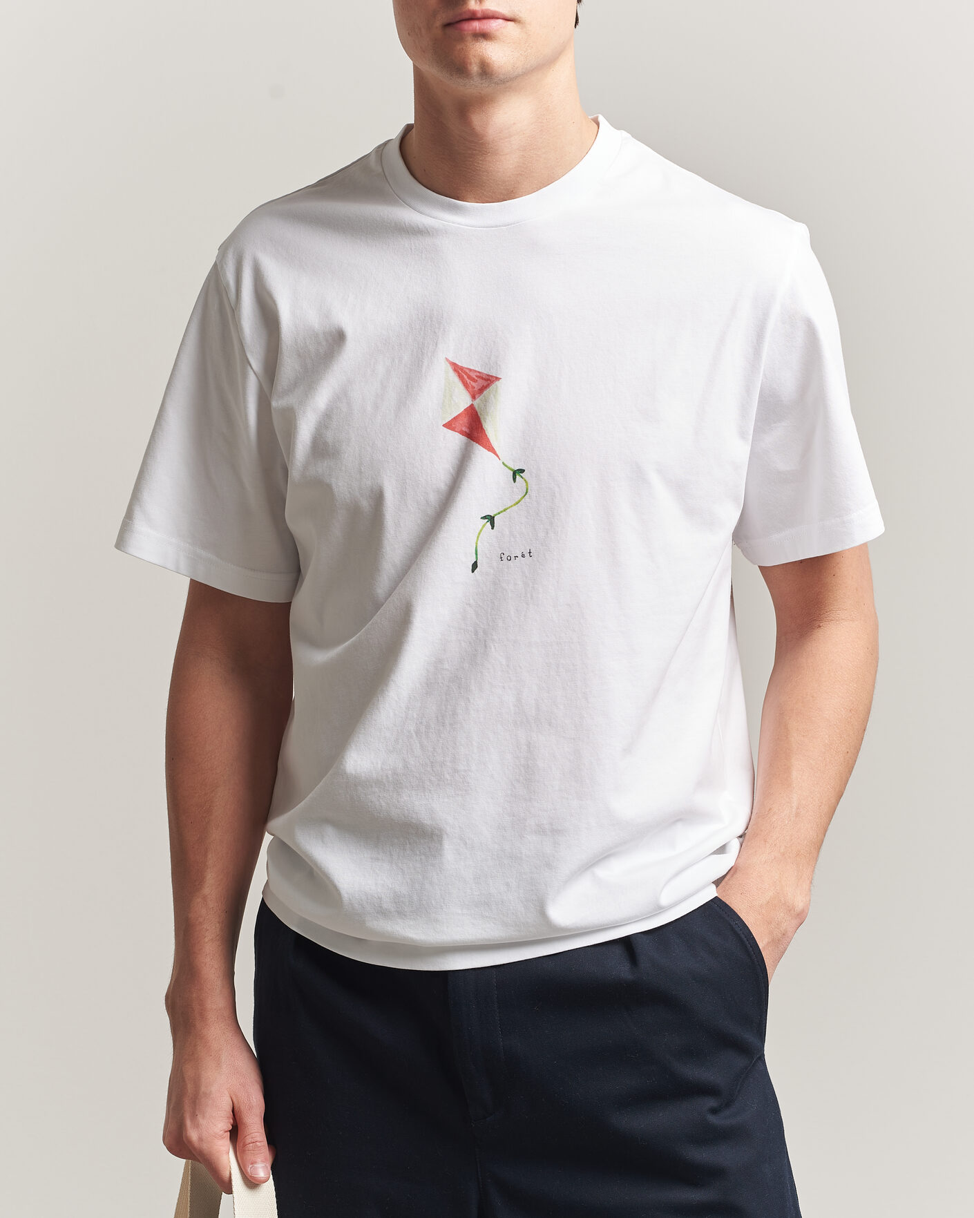 Herre | T-Shirts | Forét | Fly T-Shirt White