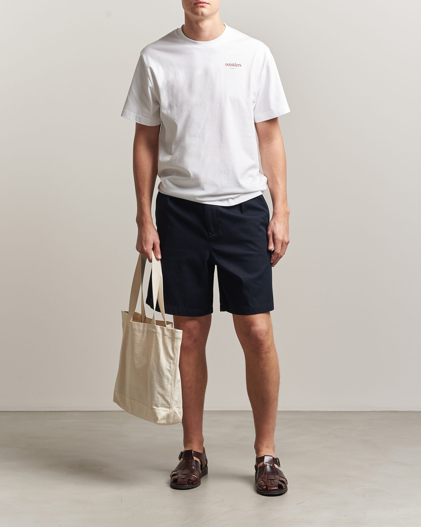 Herre | T-Shirts | Forét | To Do Back Print T-Shirt White