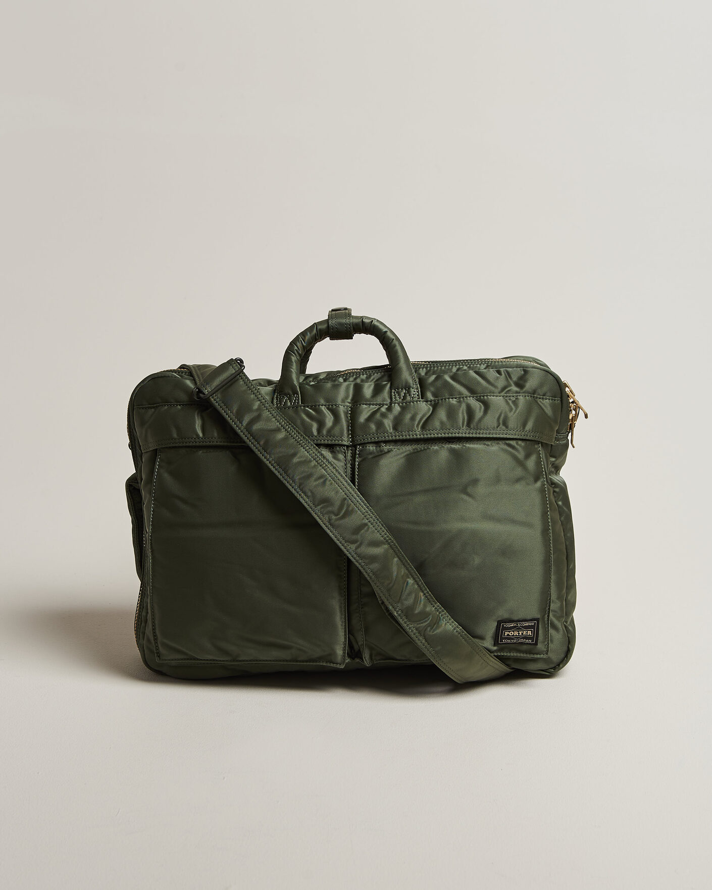 Herre | Tasker | Porter-Yoshida & Co. | Tanker 3Way Document Bag Sage Green